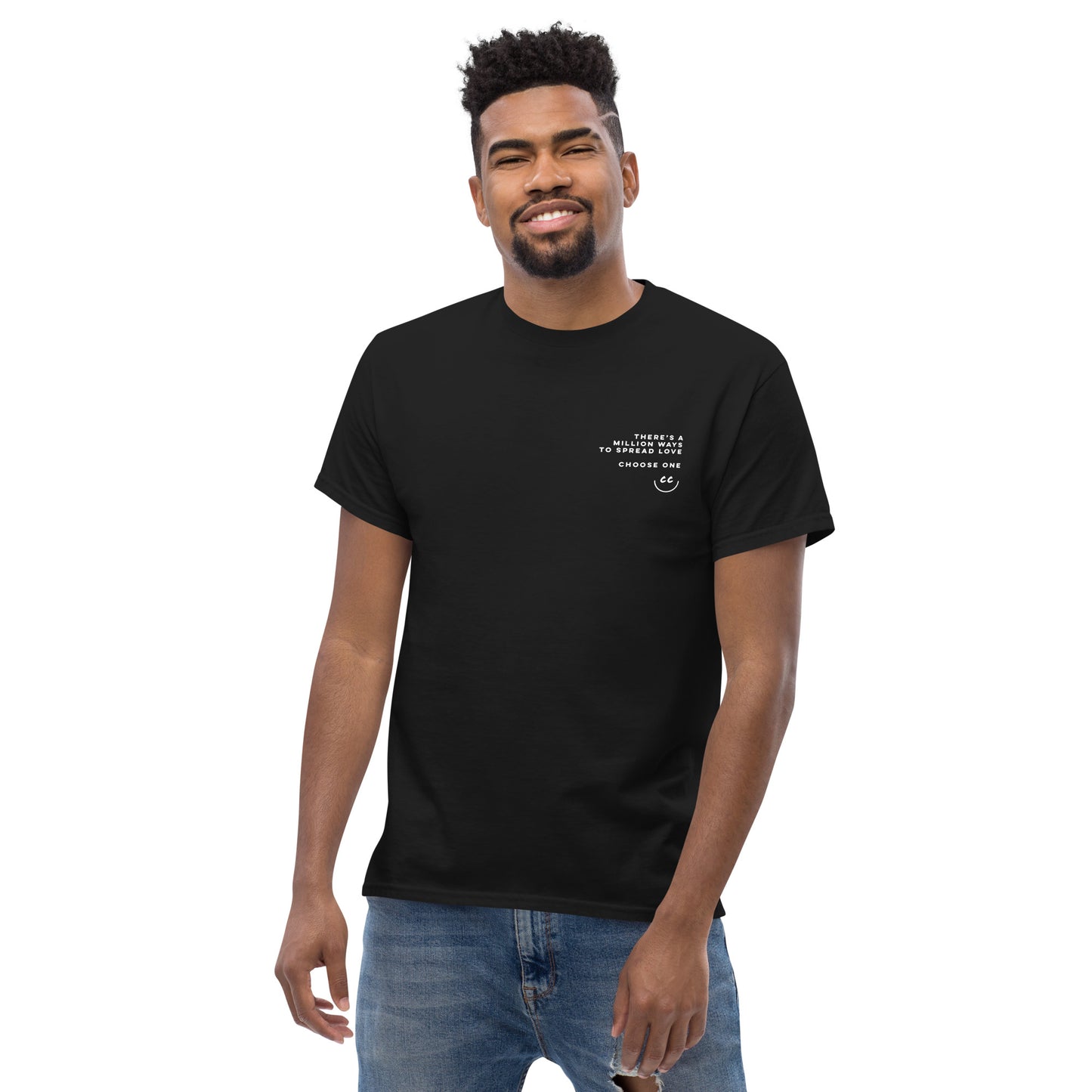 Million Smiles Tee in Black - Short Sleeve