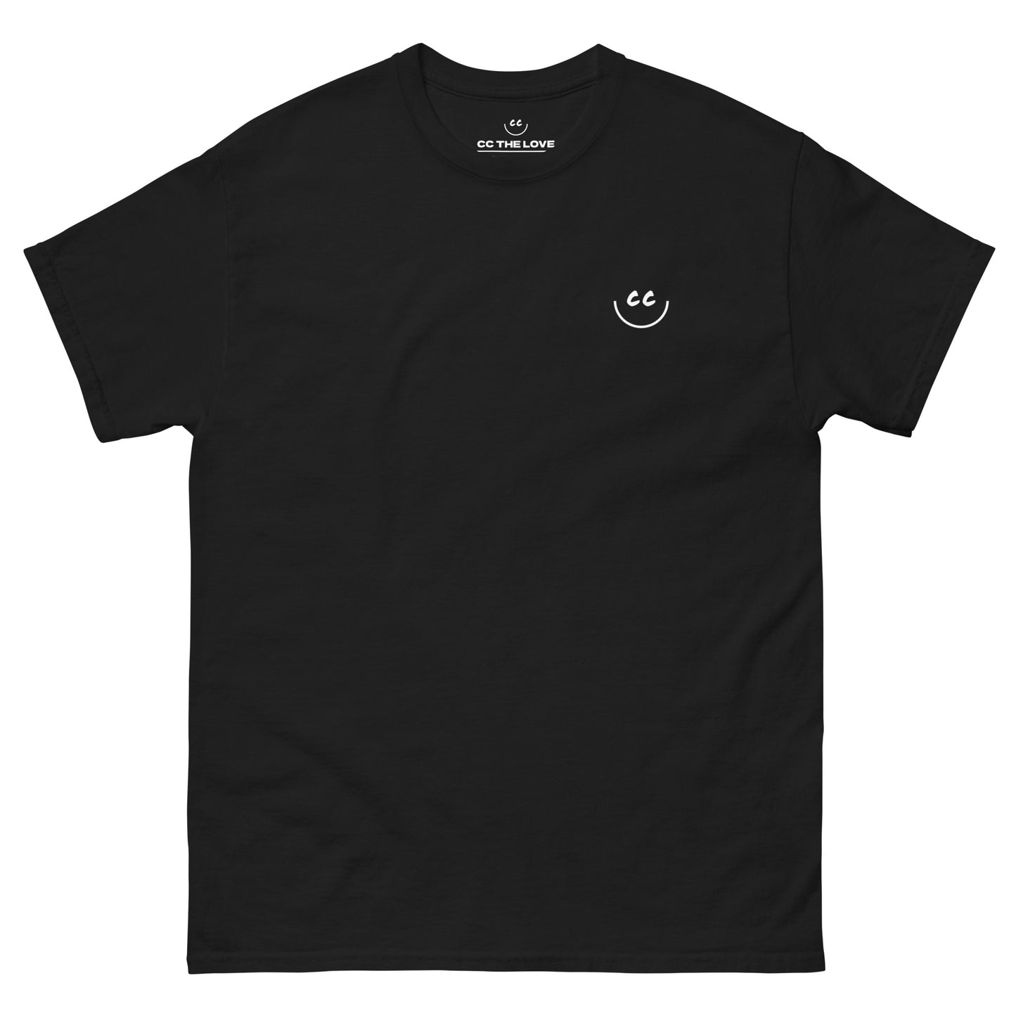 Heart Smile Tee in Black - Short Sleeve