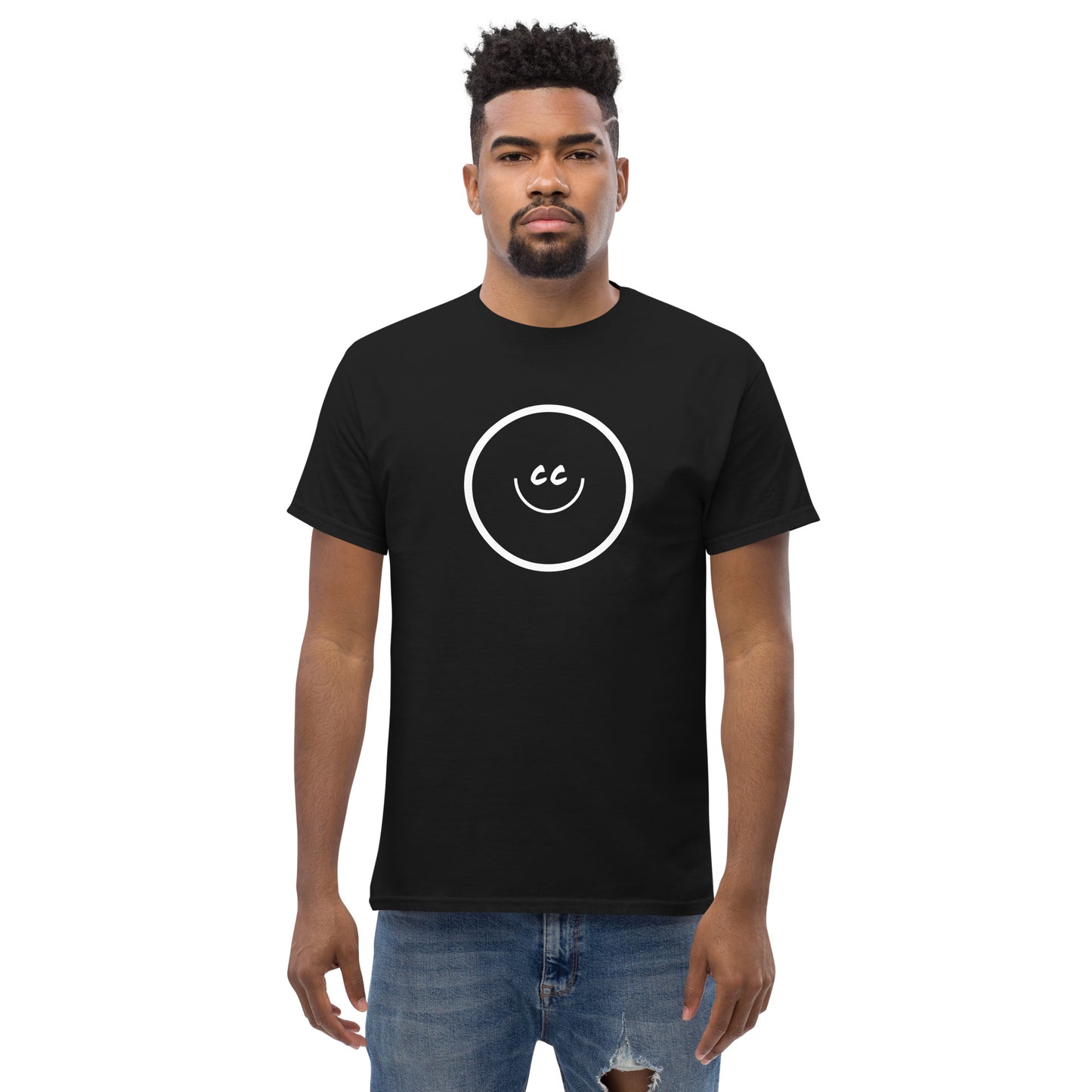 Big Smile Tee in Black - Short Sleeve