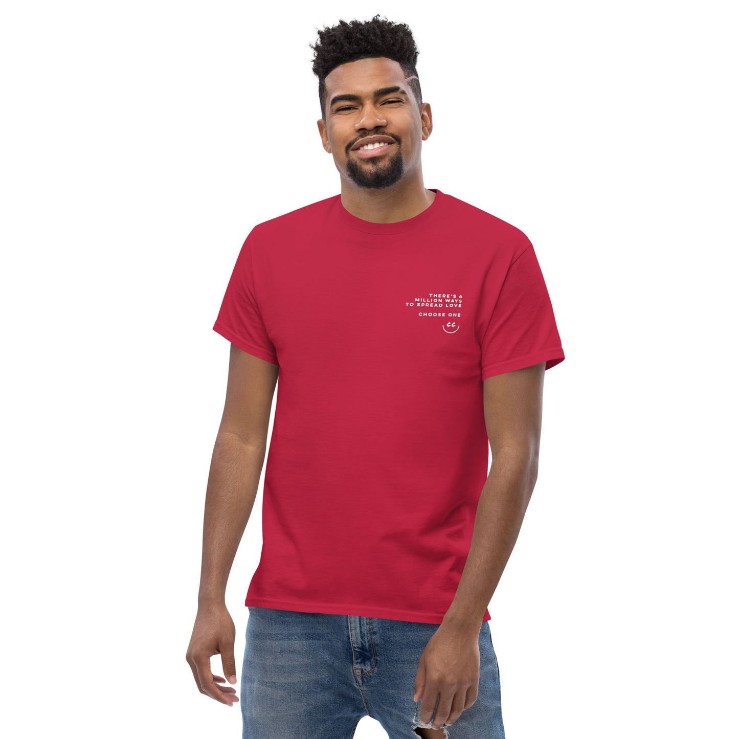 Million Smiles Tee in Cardinal - Short Sleeve