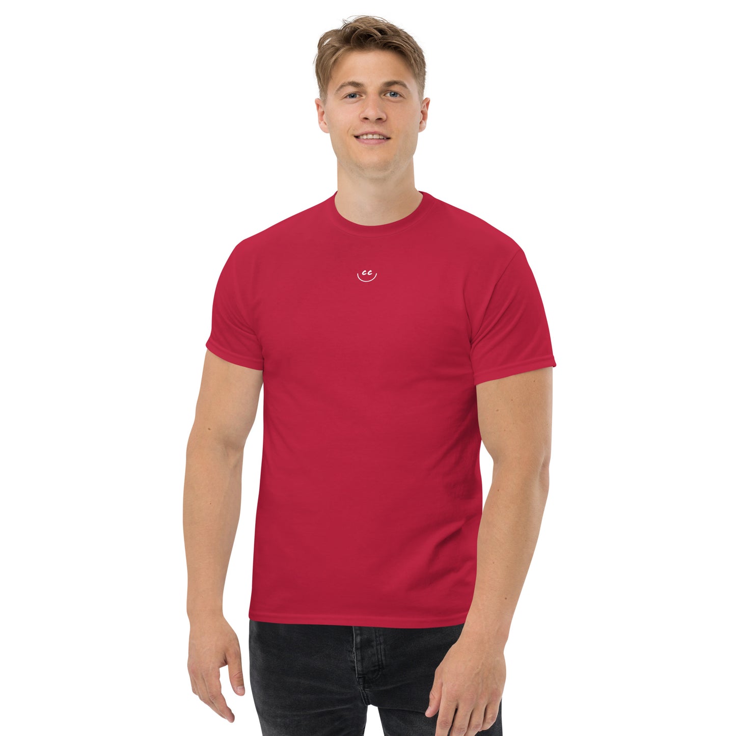 Little Smile Tee in Cardinal - Short Sleeve