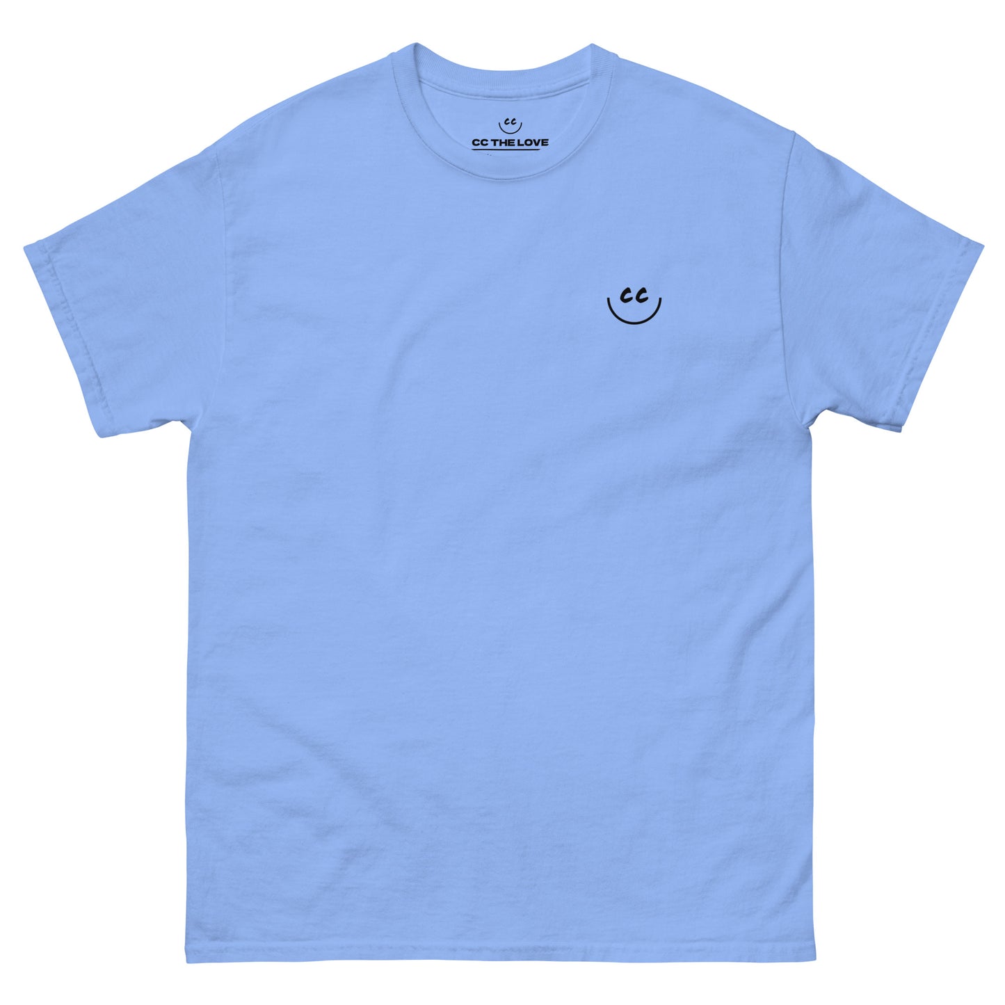 Heart Smile Tee in Sky Blue - Short Sleeve