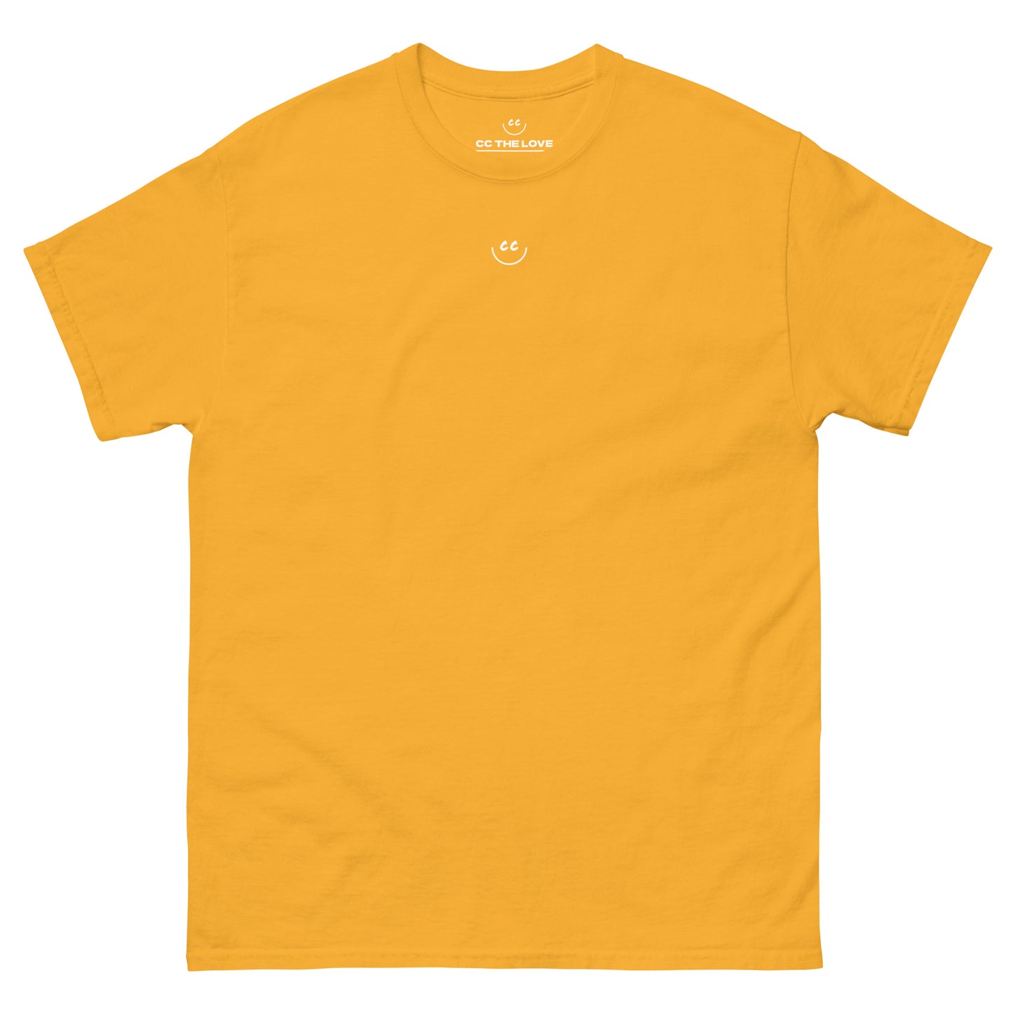 Little Smile Tee in Gold - Short Sleeve