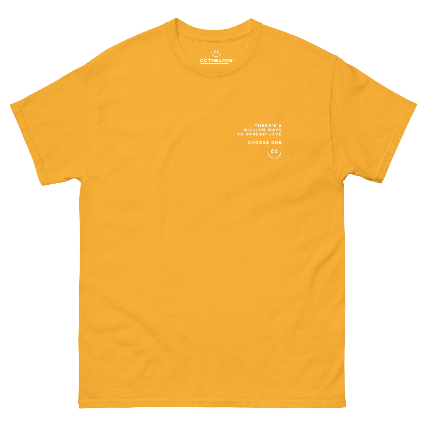 Million Smiles Tee in Gold - Short Sleeve