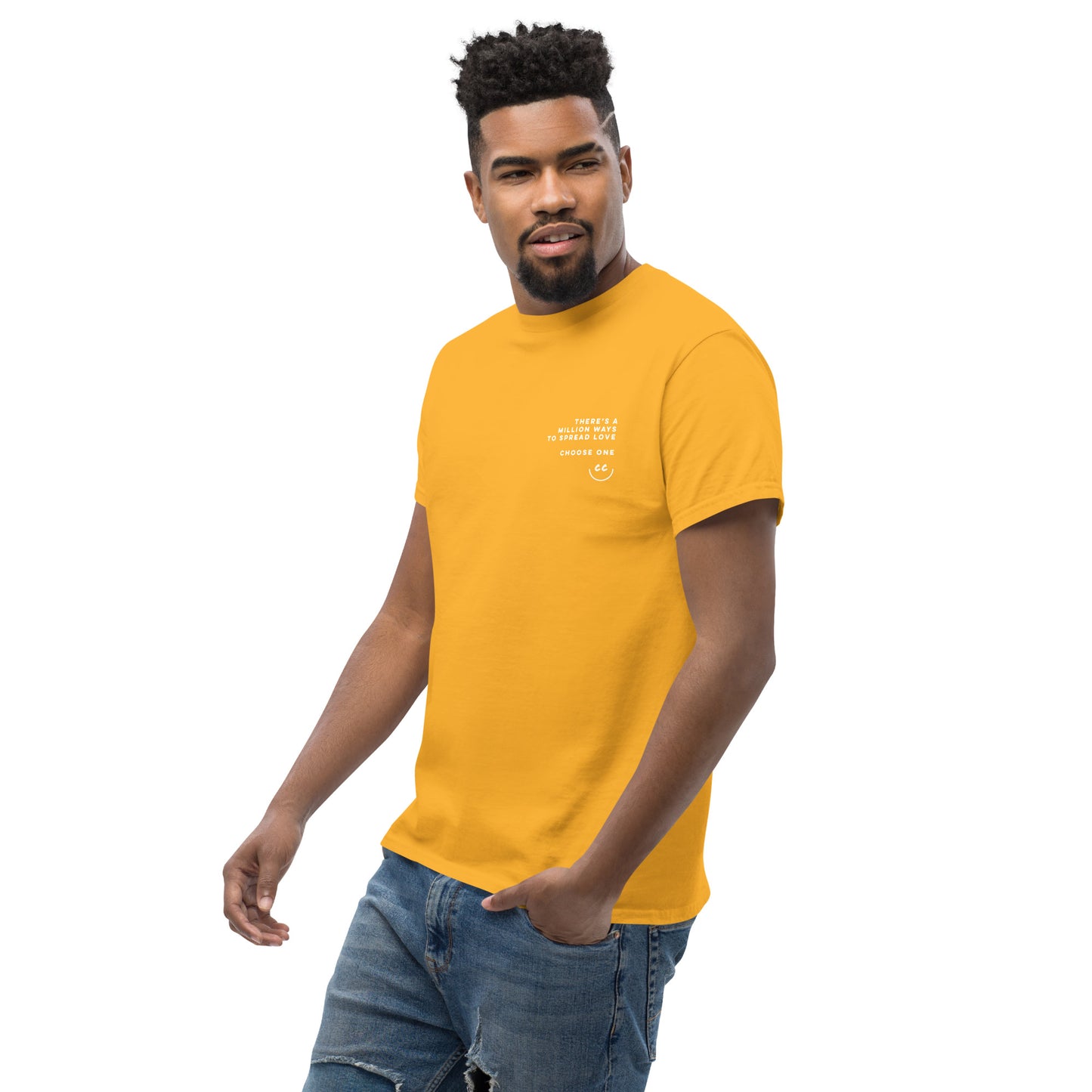 Million Smiles Tee in Gold - Short Sleeve