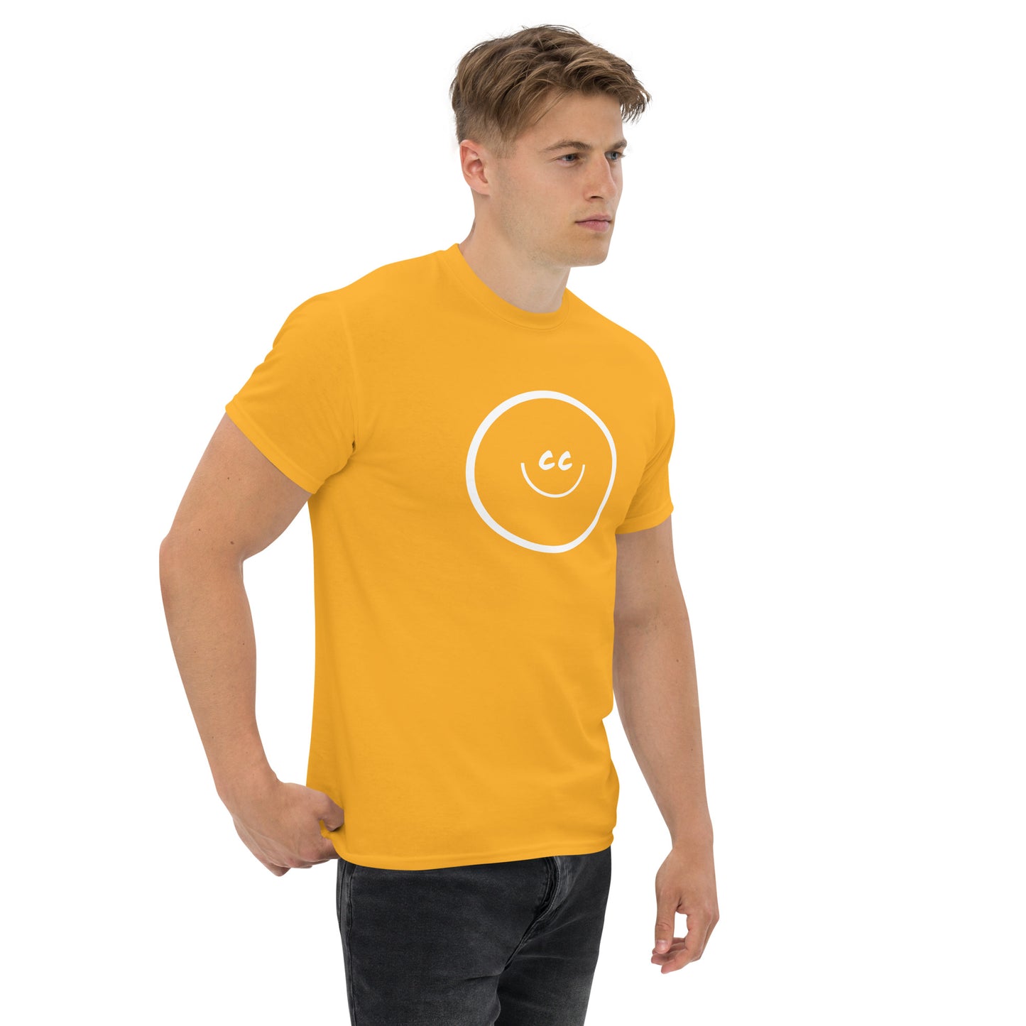 Big Smile Tee in Gold - Short Sleeve