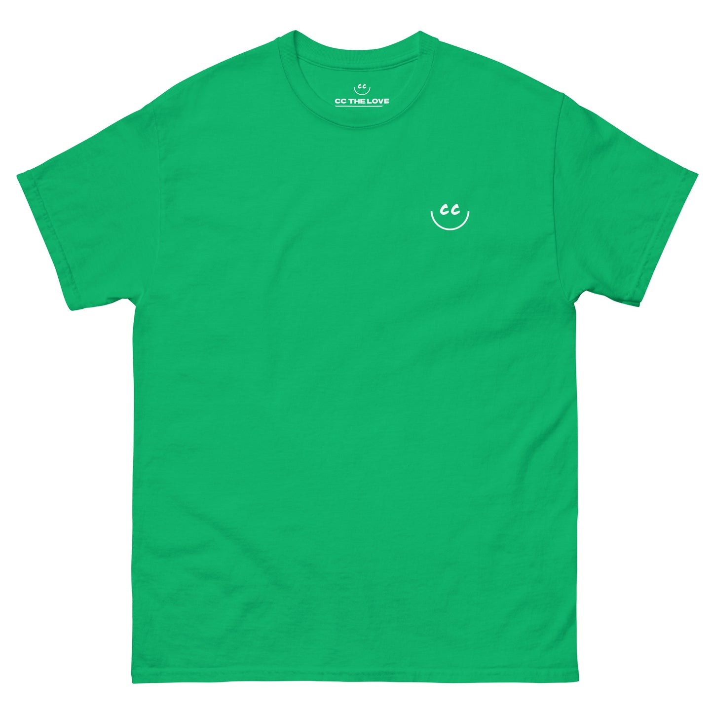 Heart Smile Tee in Green - Short Sleeve