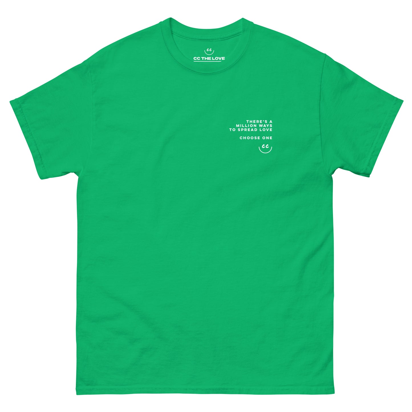 Million Smiles Tee in Green - Short Sleeve