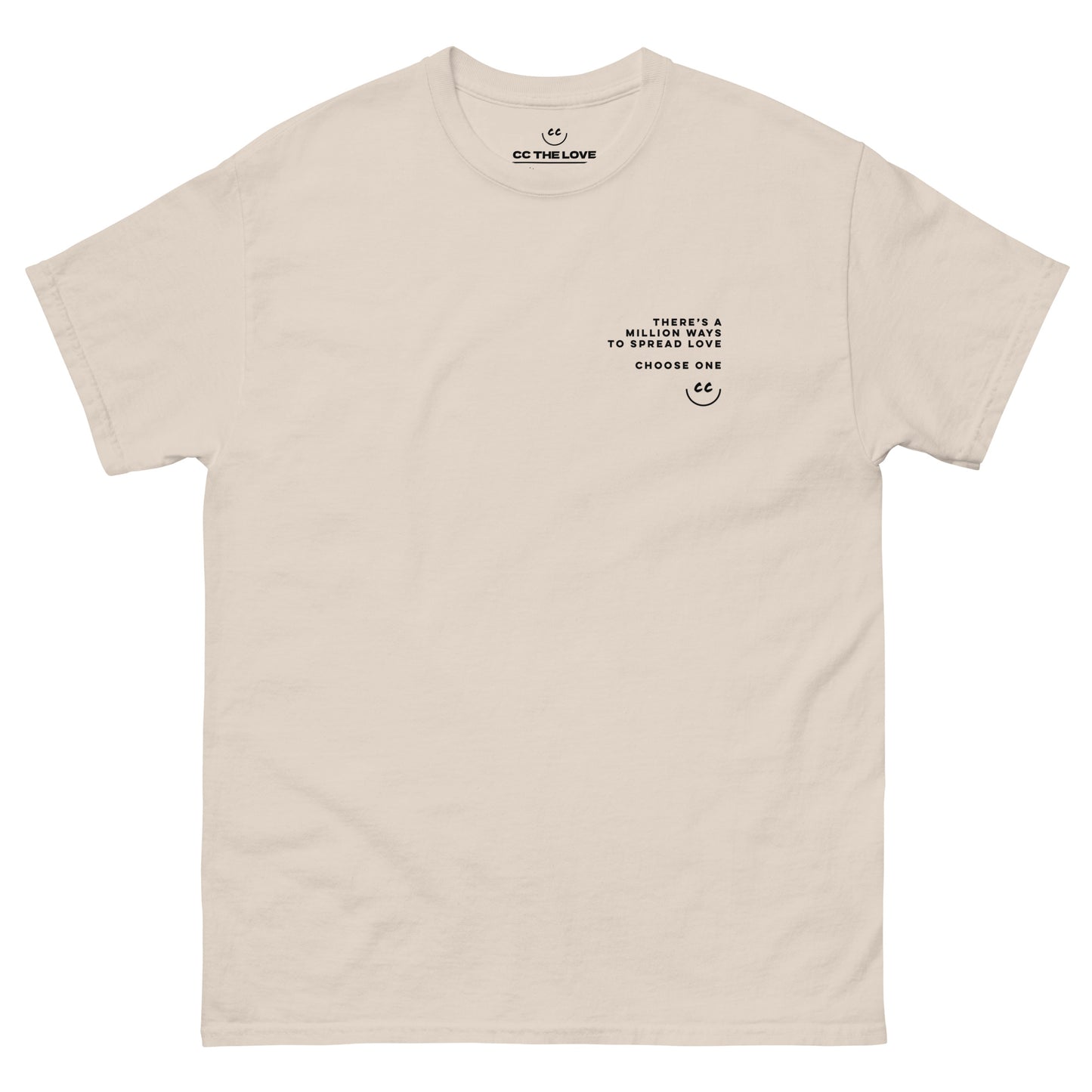 Million Smiles Tee in Natural - Short Sleeve