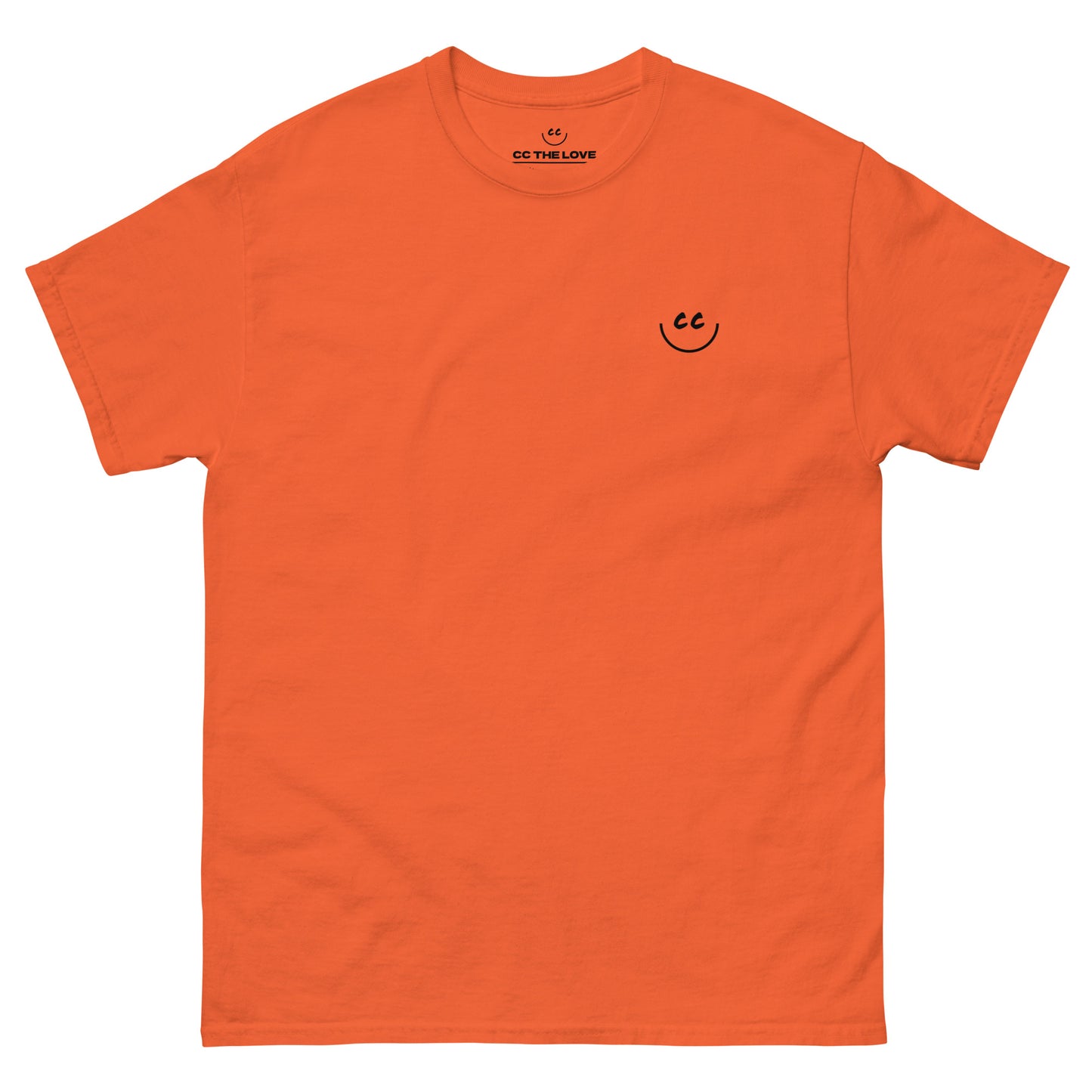 Heart Smile Tee in Orange - Short Sleeve