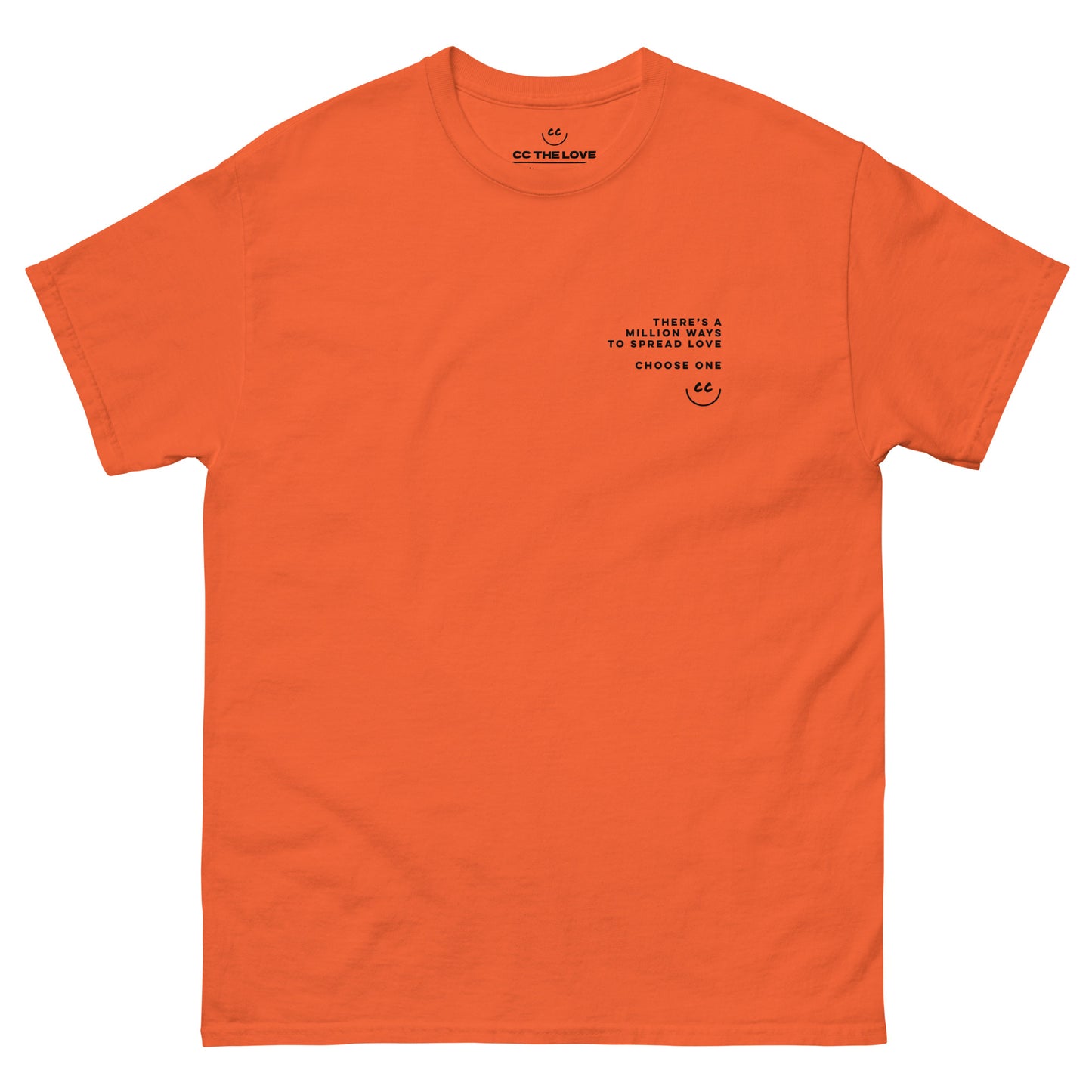 Million Smiles Tee in Orange - Short Sleeve