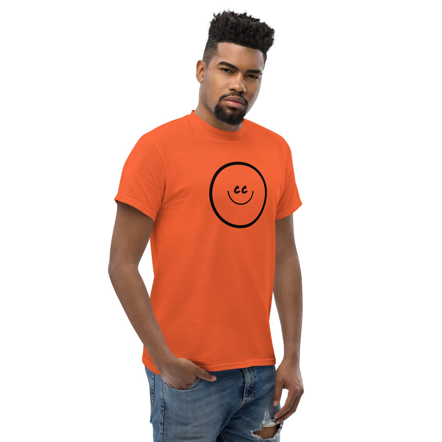 Big Smile Tee in Orange - Short Sleeve