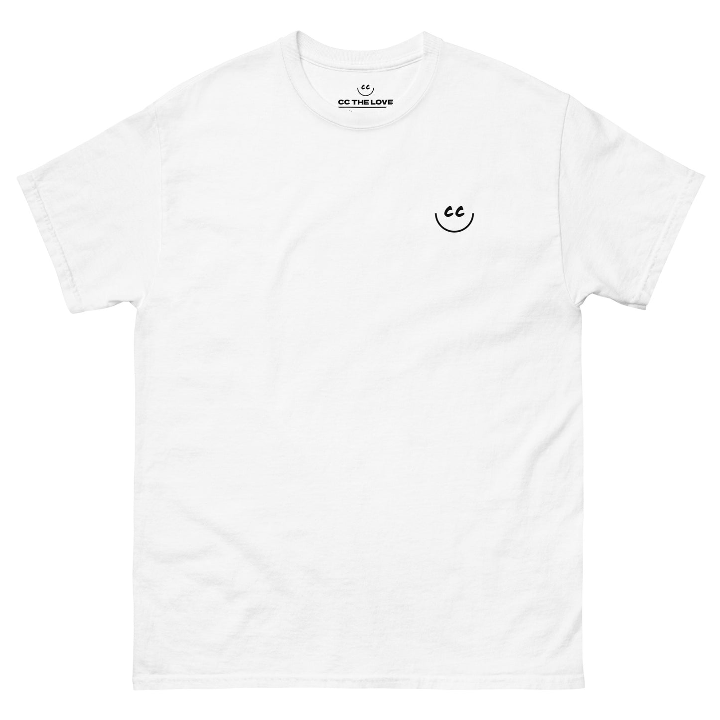 Heart Smile Tee in White - Short Sleeve
