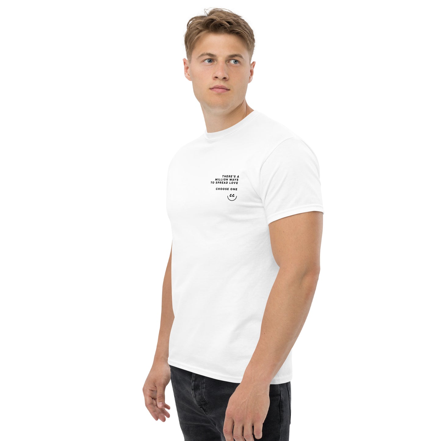 Million Smiles Tee in White - Short Sleeve