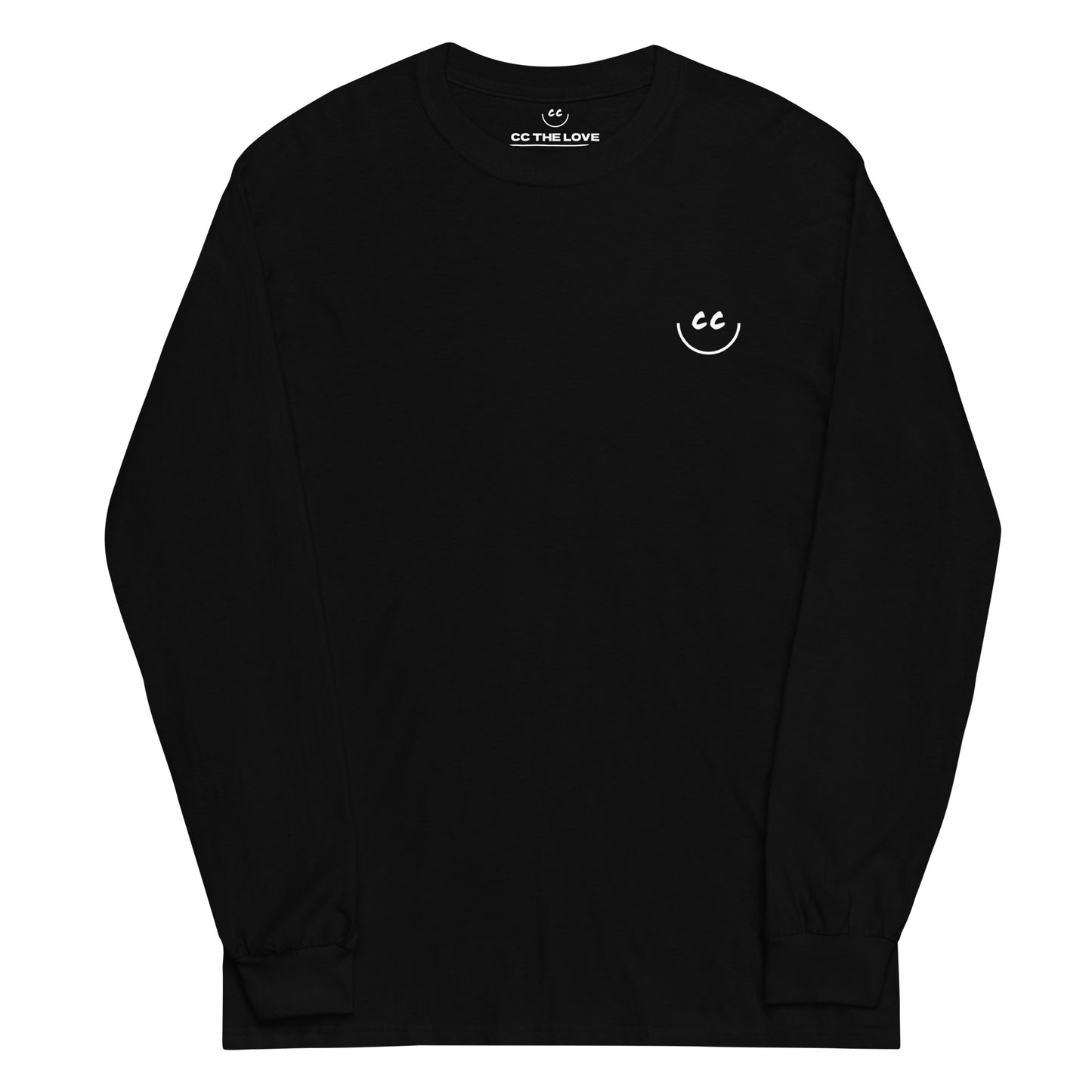 Heart Smile Tee in Black - Long Sleeve