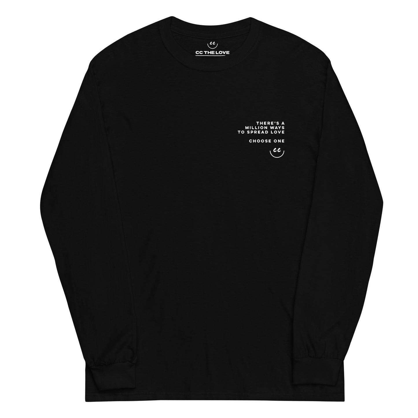 Million Smiles Tee in Black - Long Sleeve