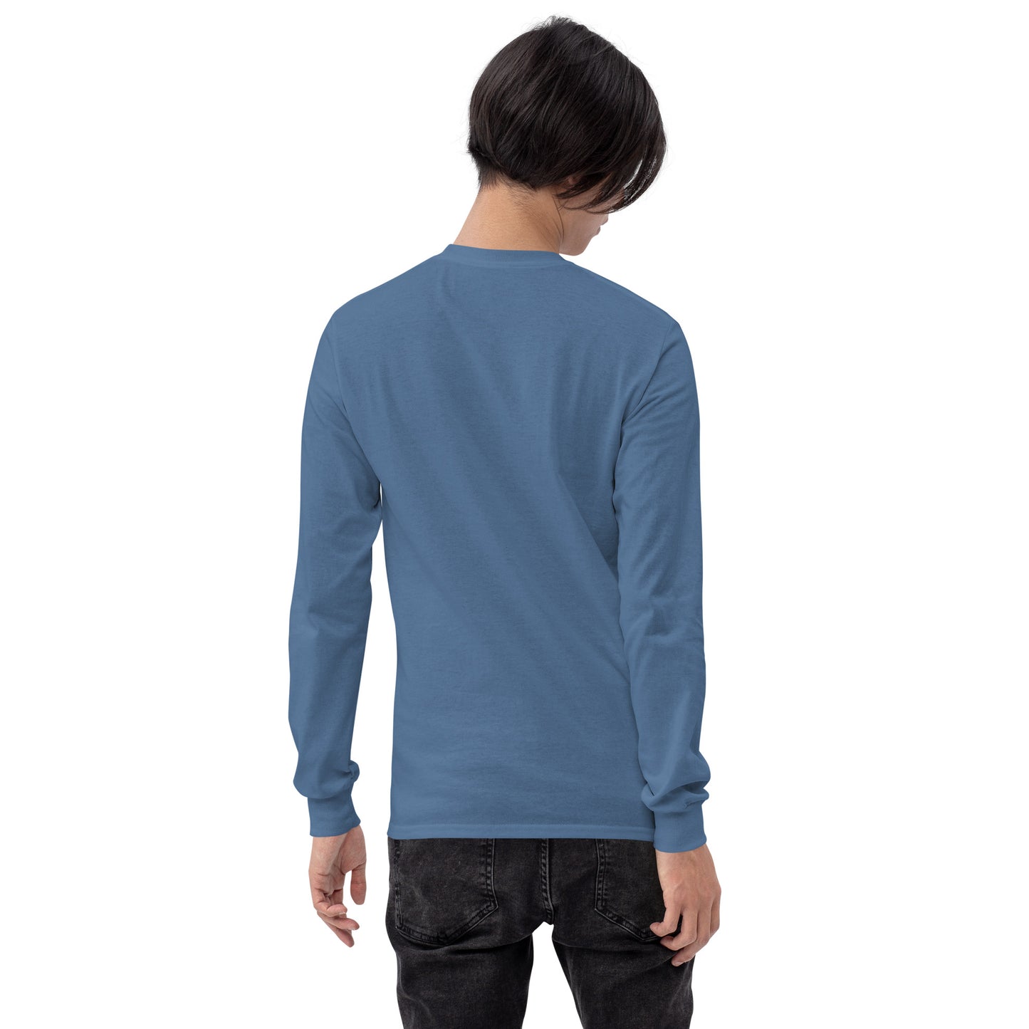 Little Smile Tee in Indigo - Long Sleeve
