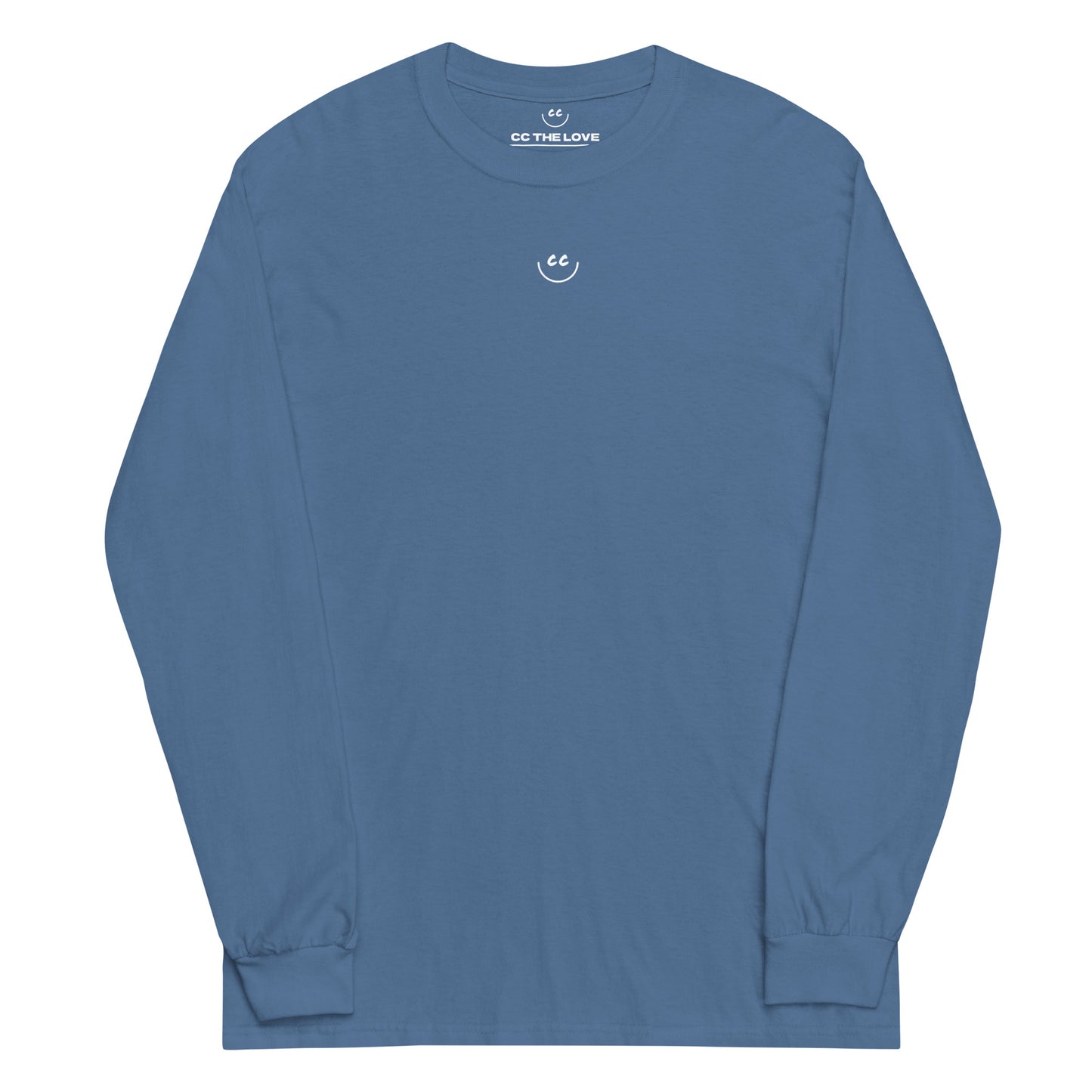 Little Smile Tee in Indigo - Long Sleeve