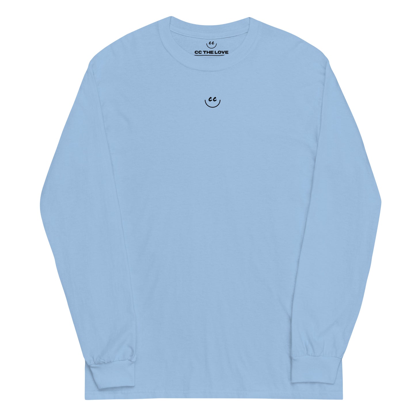 Little Smile Tee in Sky Blue - Long Sleeve
