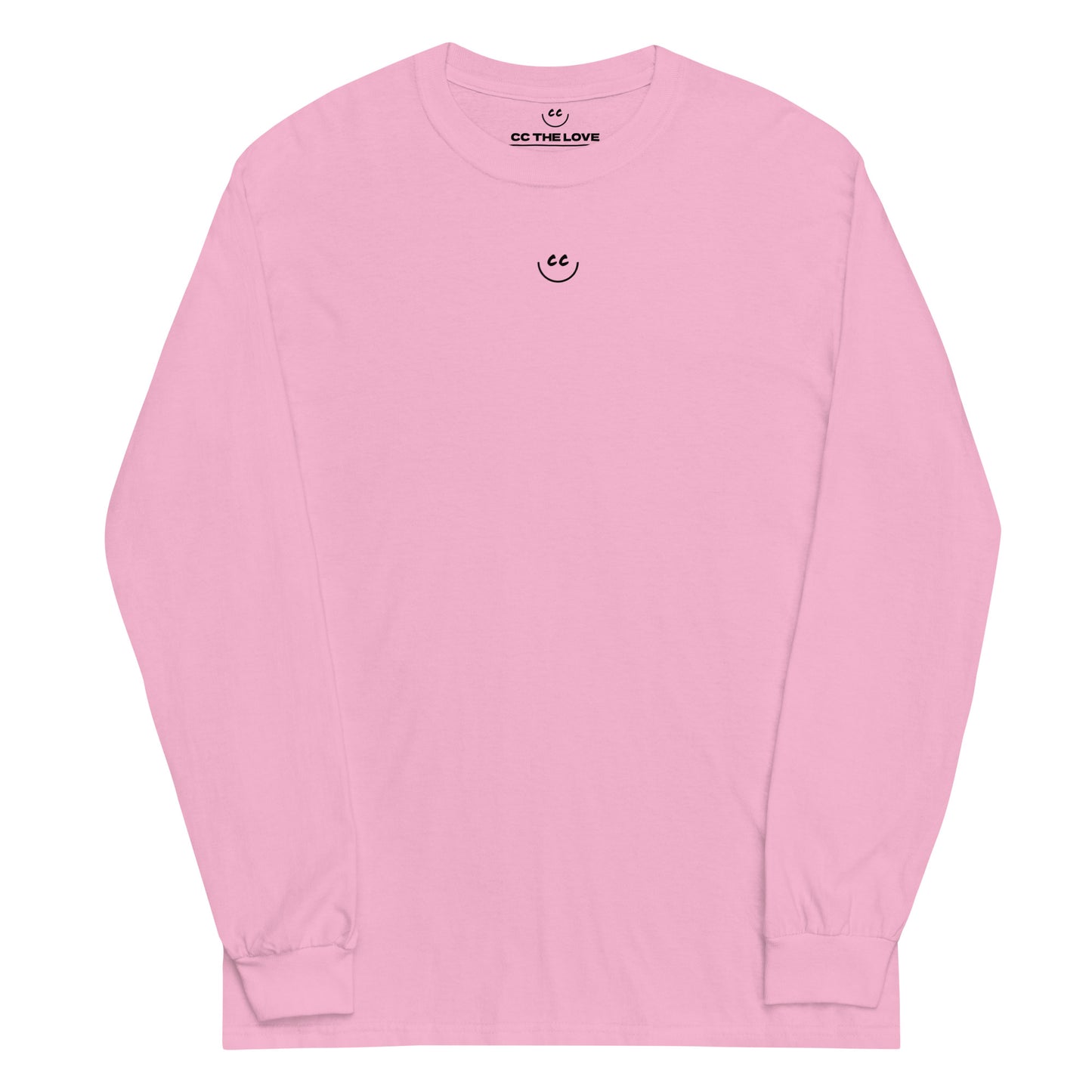 Little Smile Tee in Pink - Long Sleeve