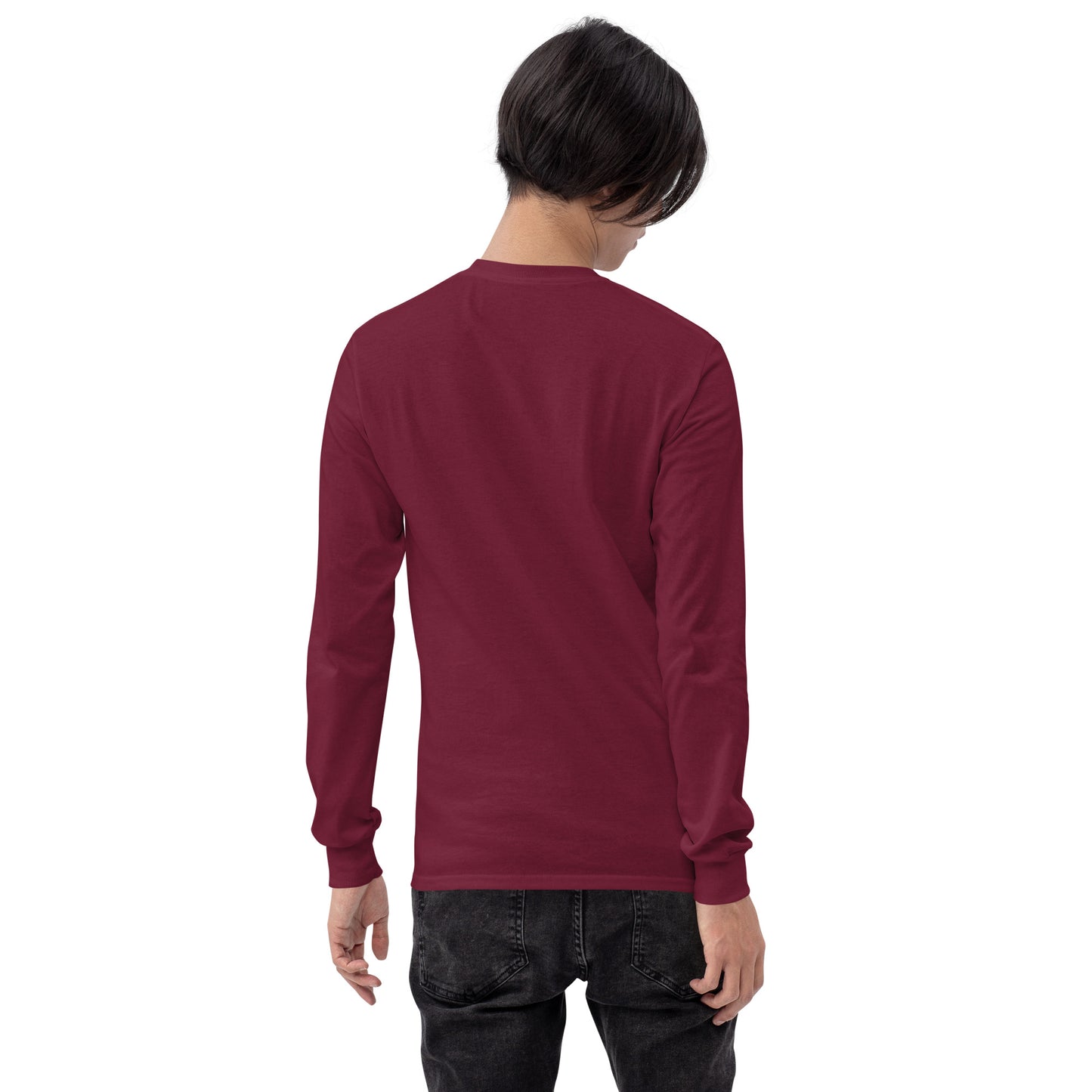 Million Smiles Tee in Maroon - Long Sleeve