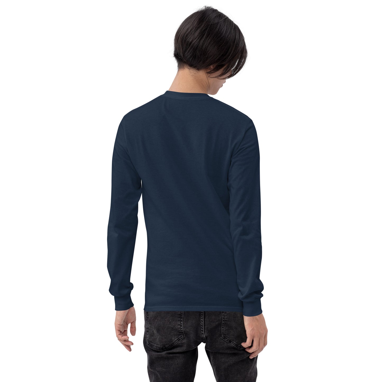 Big Smile Tee in Navy - Long Sleeve