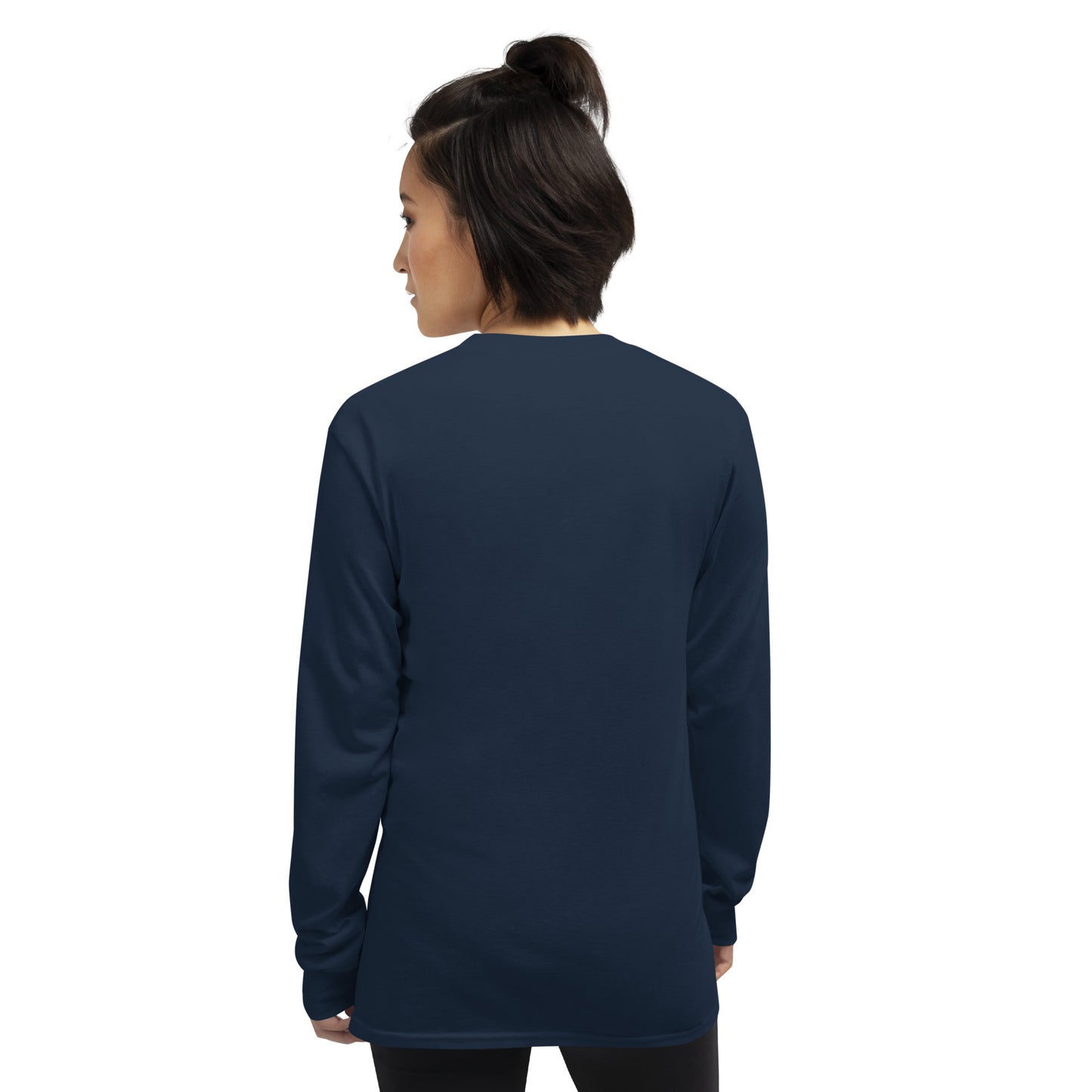 Little Smile Tee in Navy - Long Sleeve