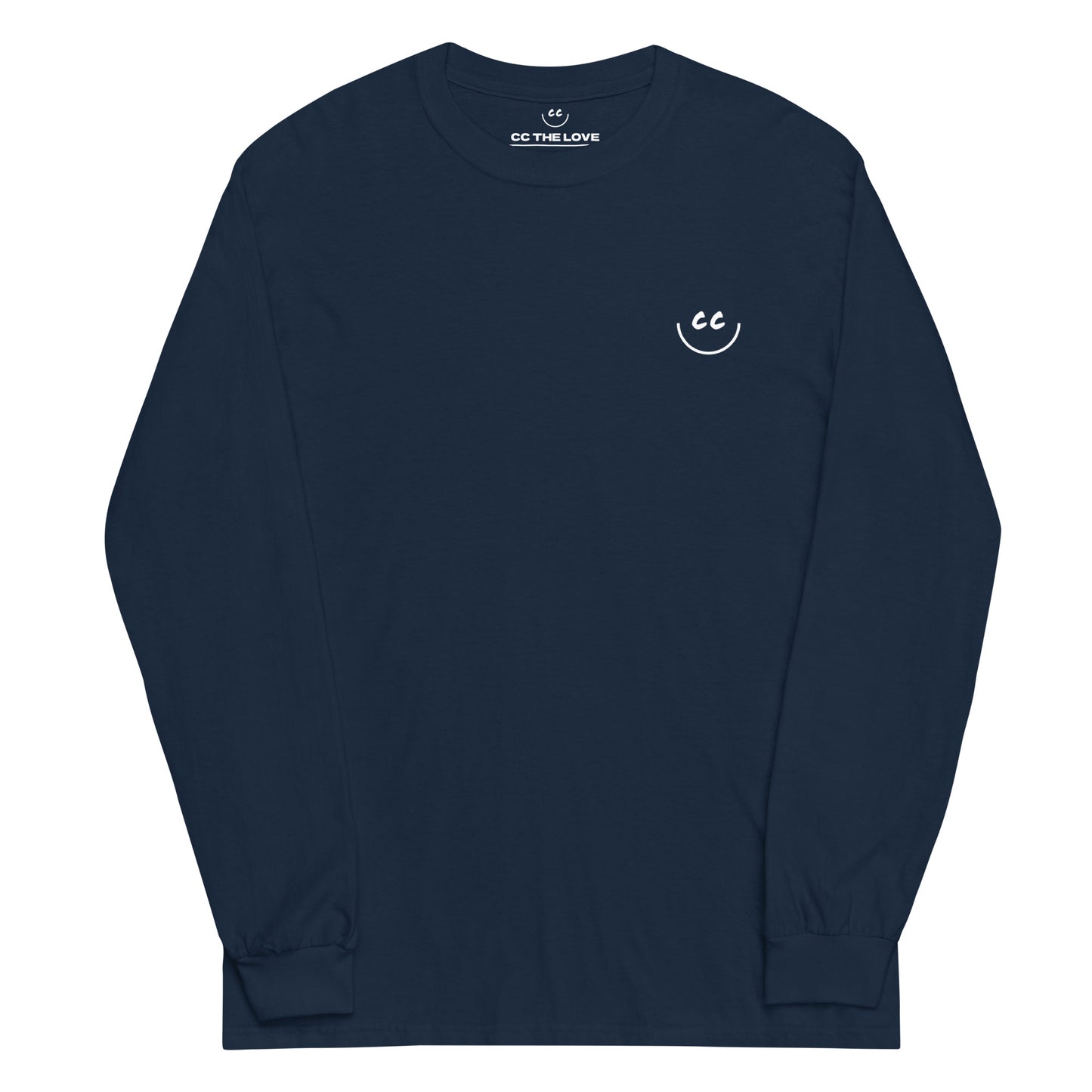 Heart Smile Tee in Navy - Long Sleeve
