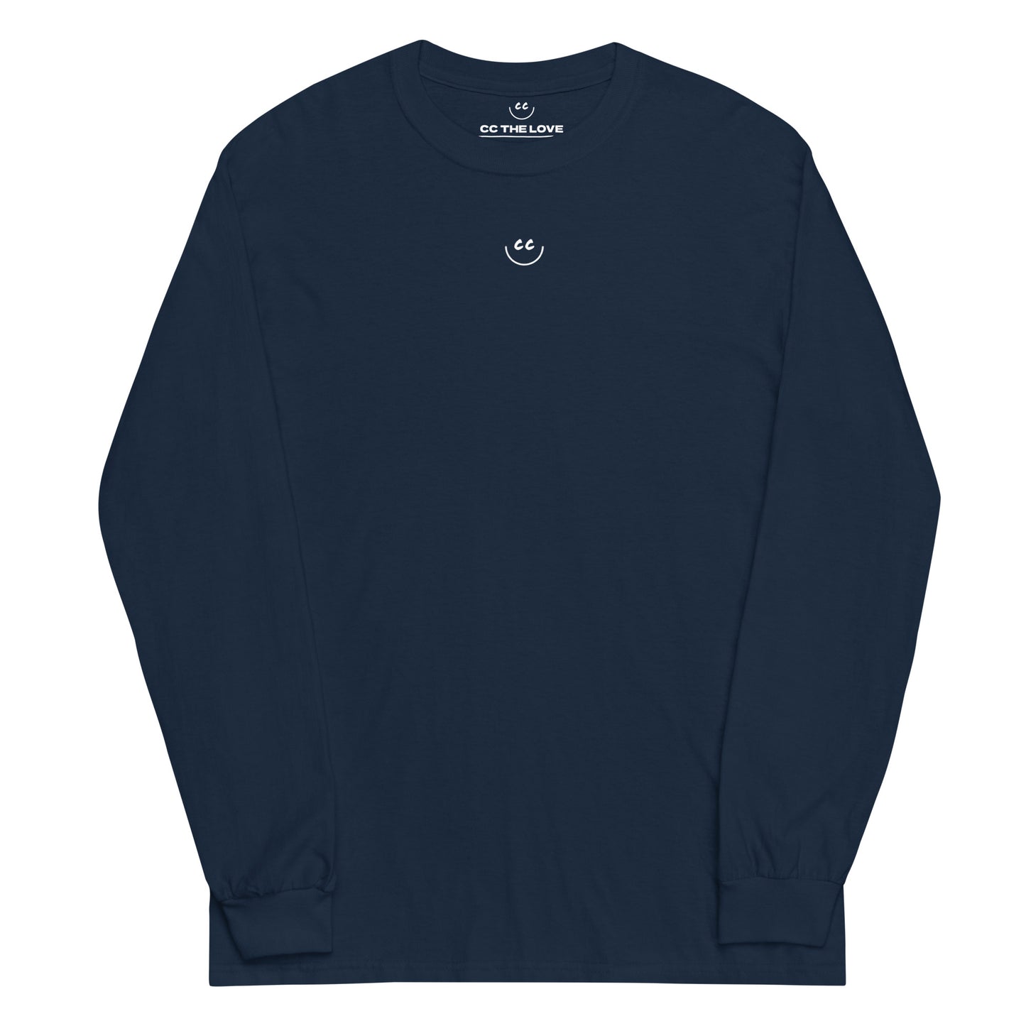 Little Smile Tee in Navy - Long Sleeve