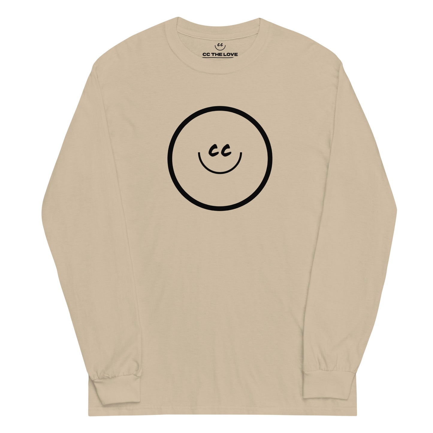 Big Smile Tee in Sand - Long Sleeve