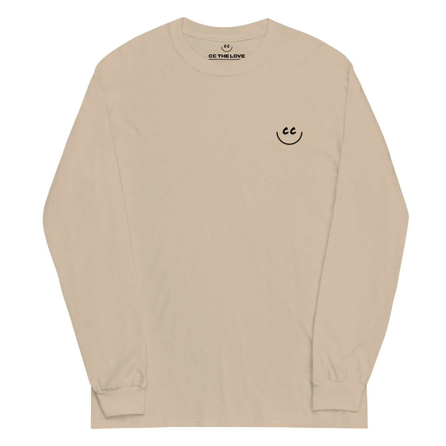 Heart Smile Tee in Sand - Long Sleeve