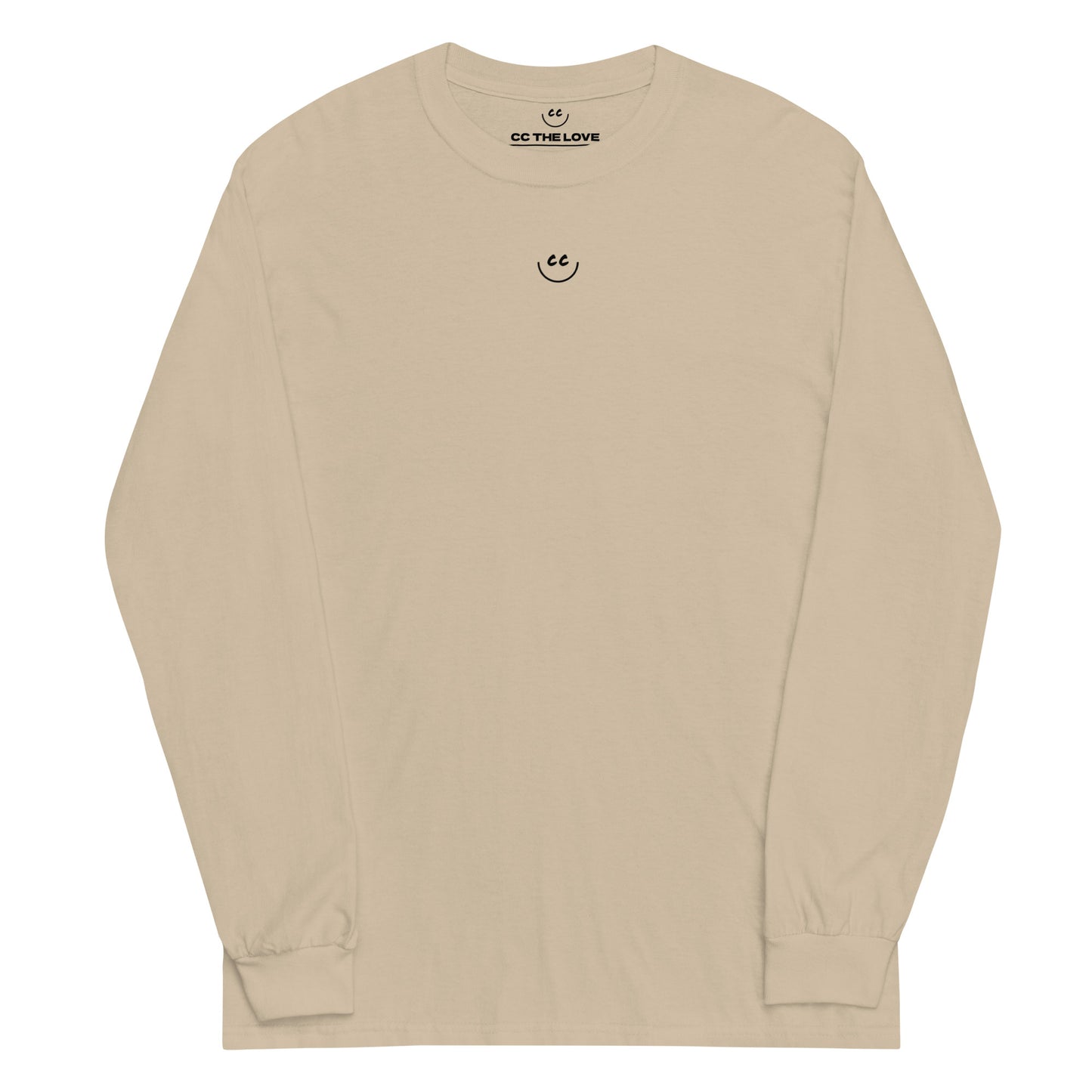 Little Smile Tee in Sand - Long Sleeve