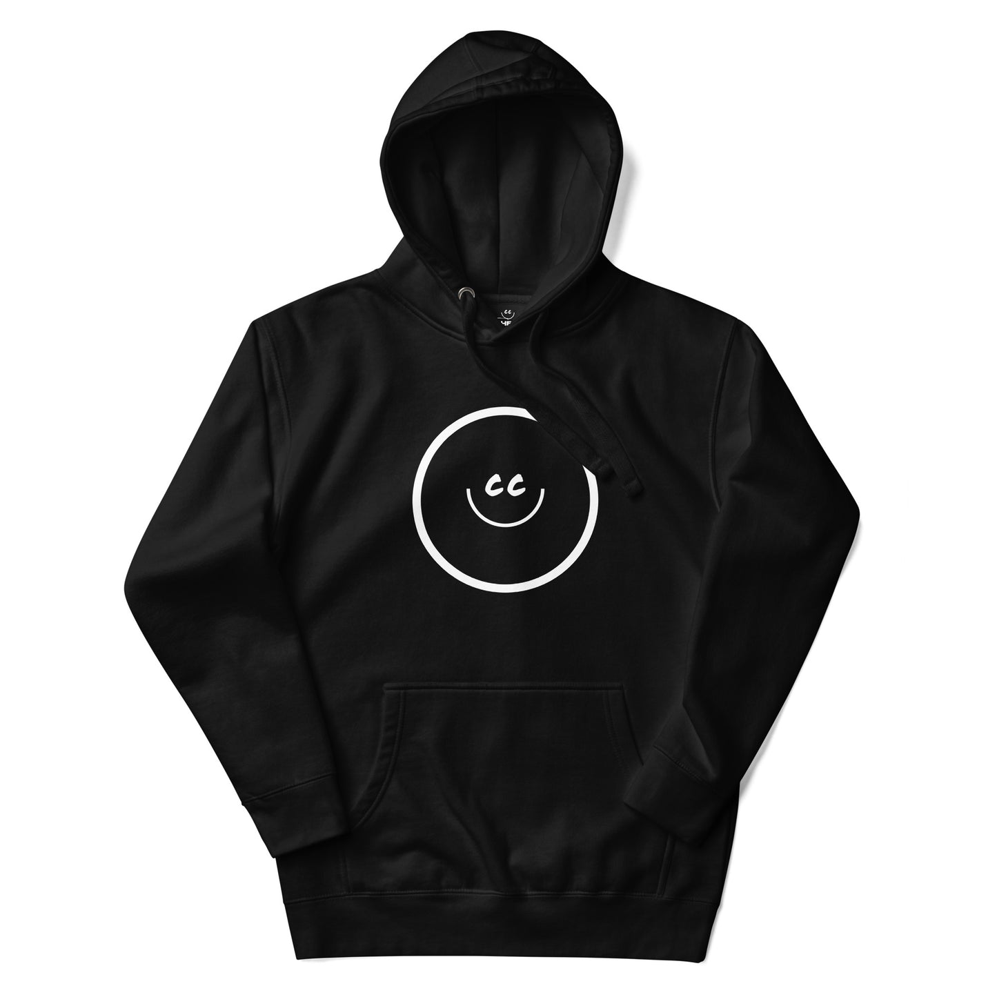 Big Smile Fleece in Black - Hoodie
