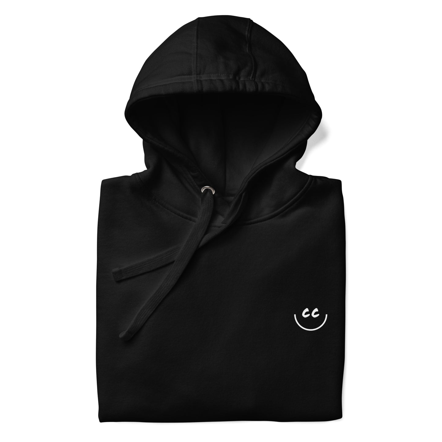 Heart Smile Fleece in Black - Hoodie