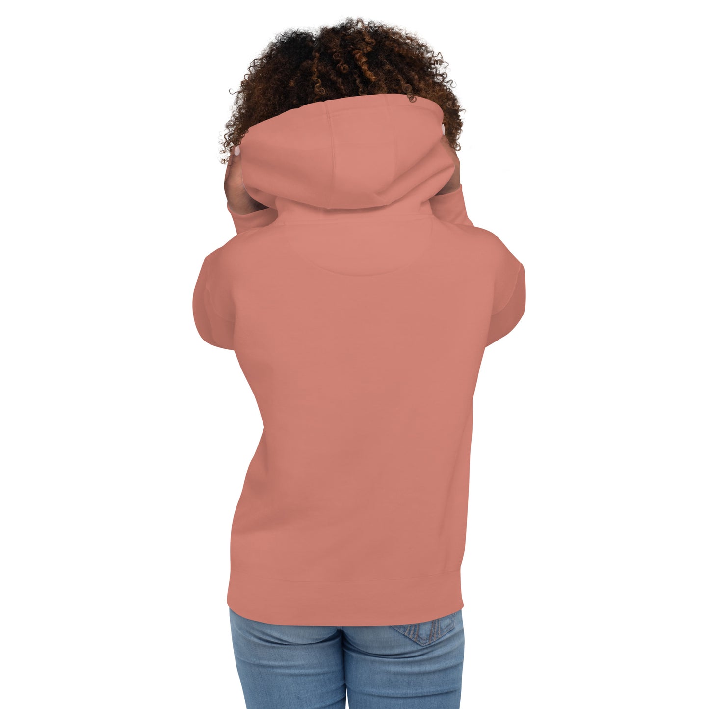 Boxed Smile Fleece in Dusty Rose - Hoodie