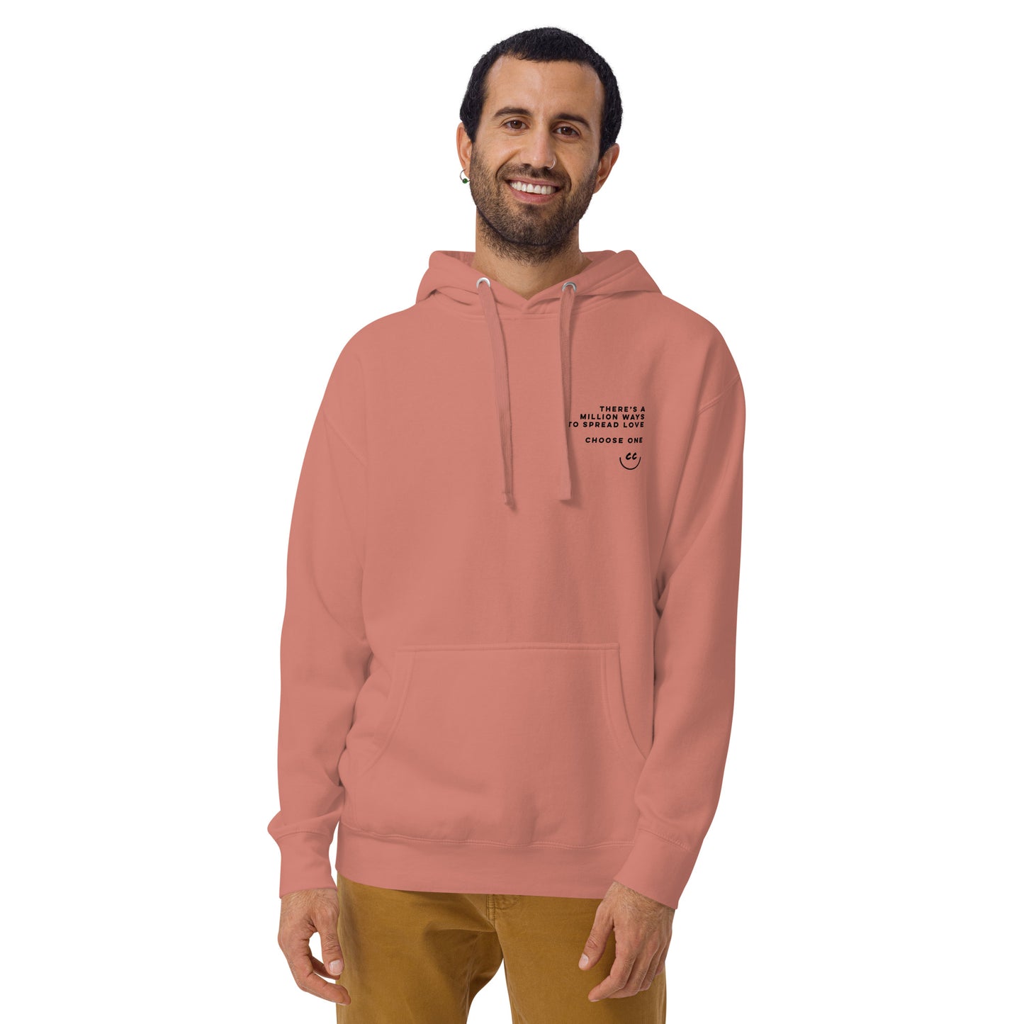 Million Smiles Fleece in Dusty Rose - Hoodie