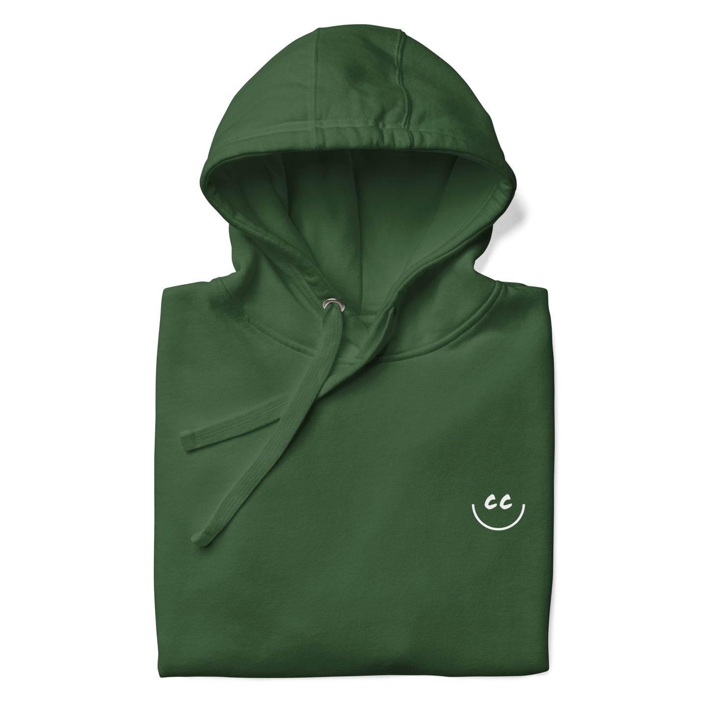 Heart Smile Fleece in Forest Green - Hoodie