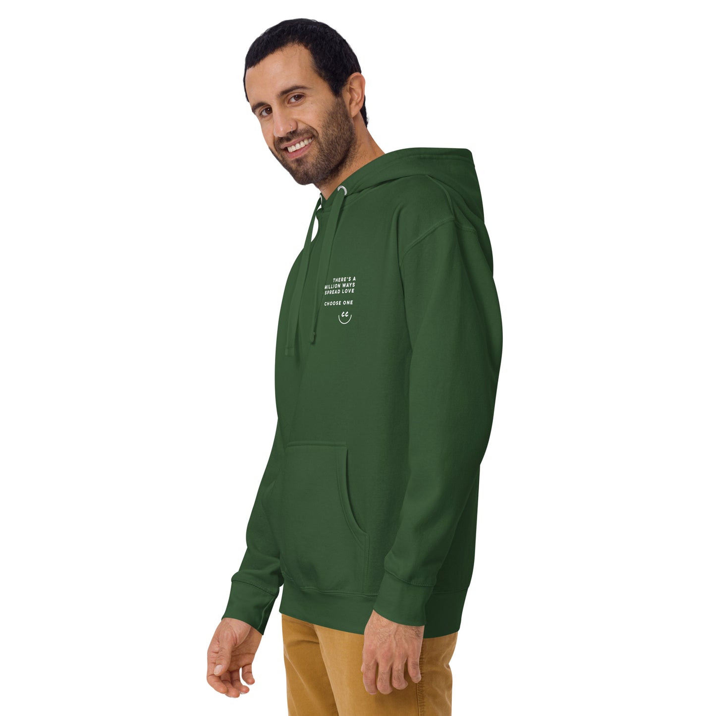 Million Smiles Fleece in Forest Green - Hoodie