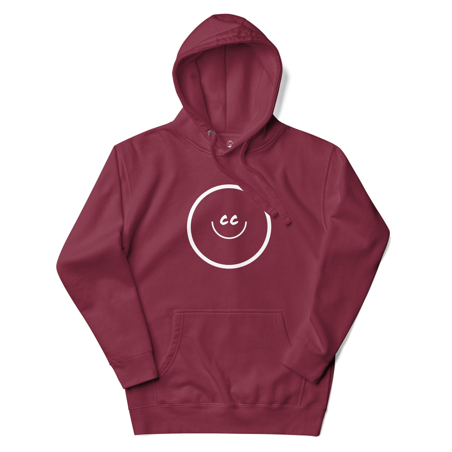 Big Smile Fleece in Maroon - Hoodie