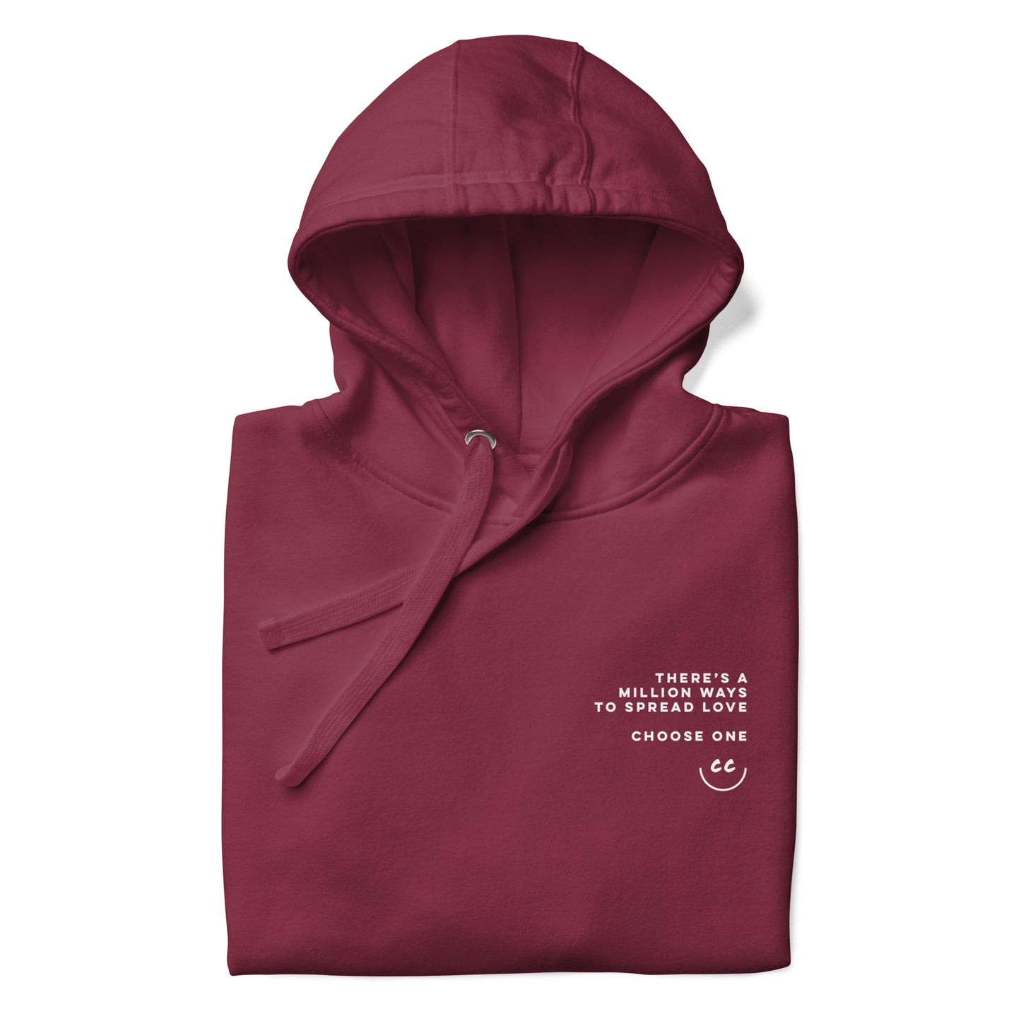 Million Smiles Fleece in Maroon - Hoodie