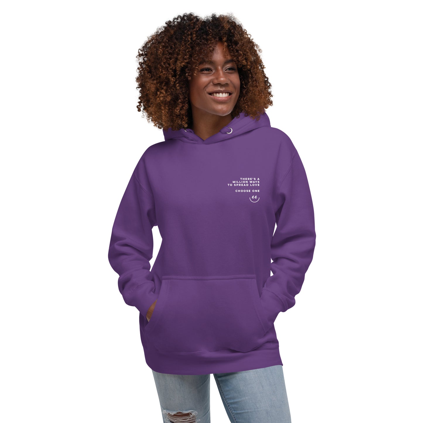 Million Smiles Fleece in Purple - Hoodie