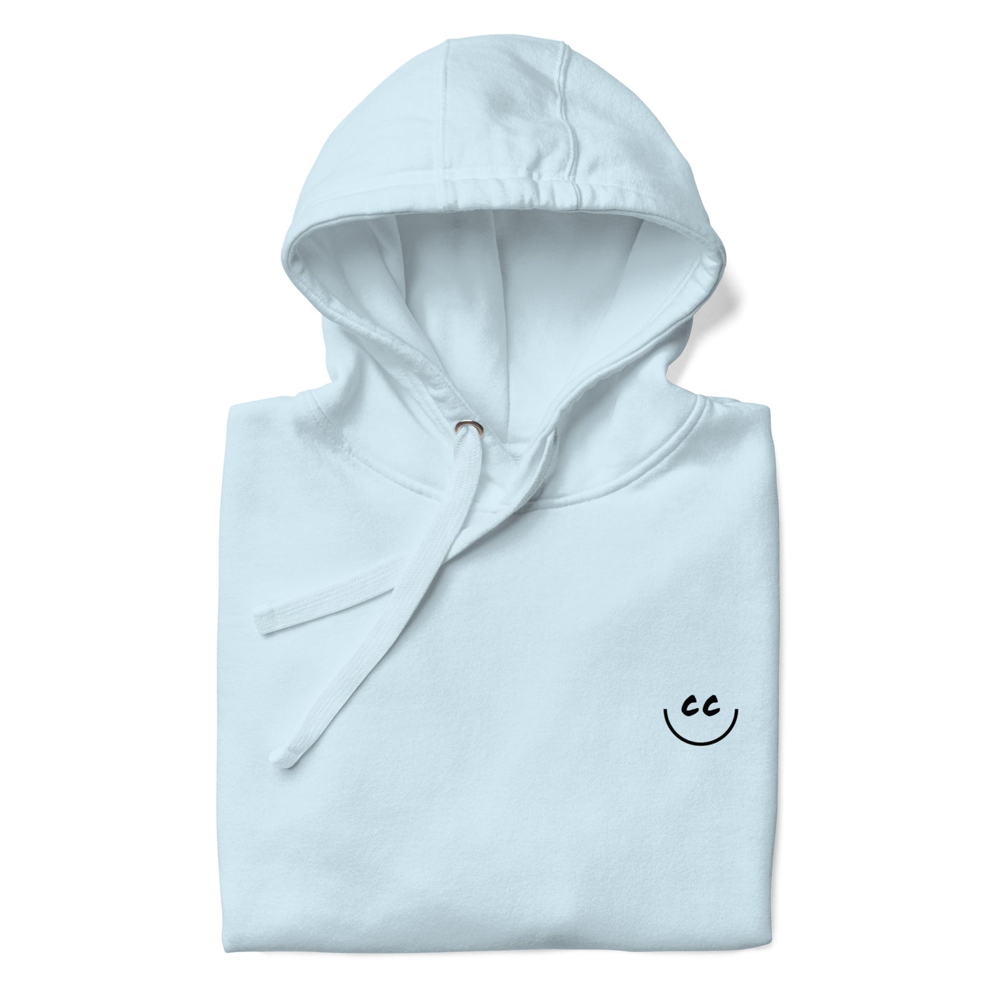 Heart Smile Fleece in Sky Blue - Hoodie