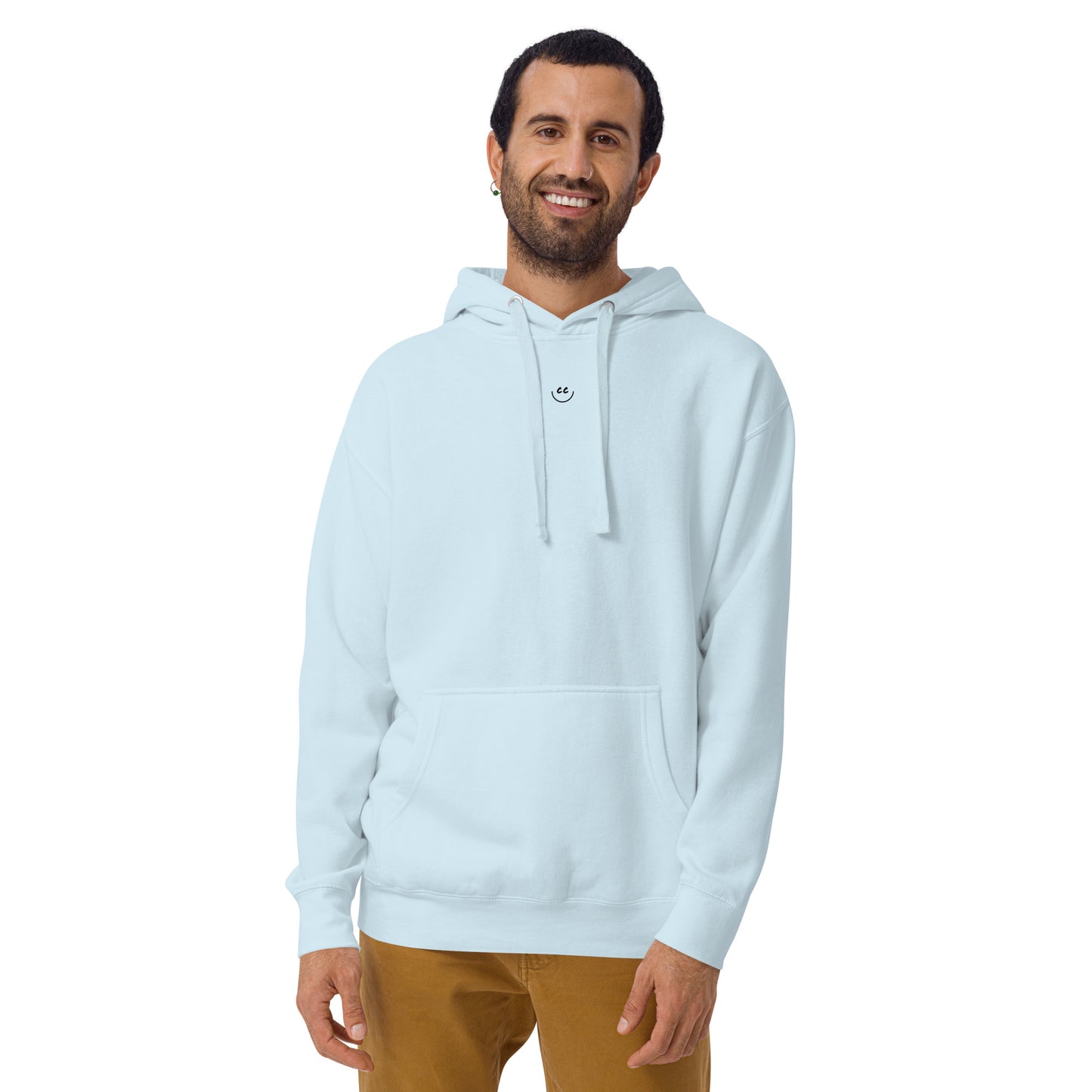 Little Smile Fleece in Sky Blue - Hoodie