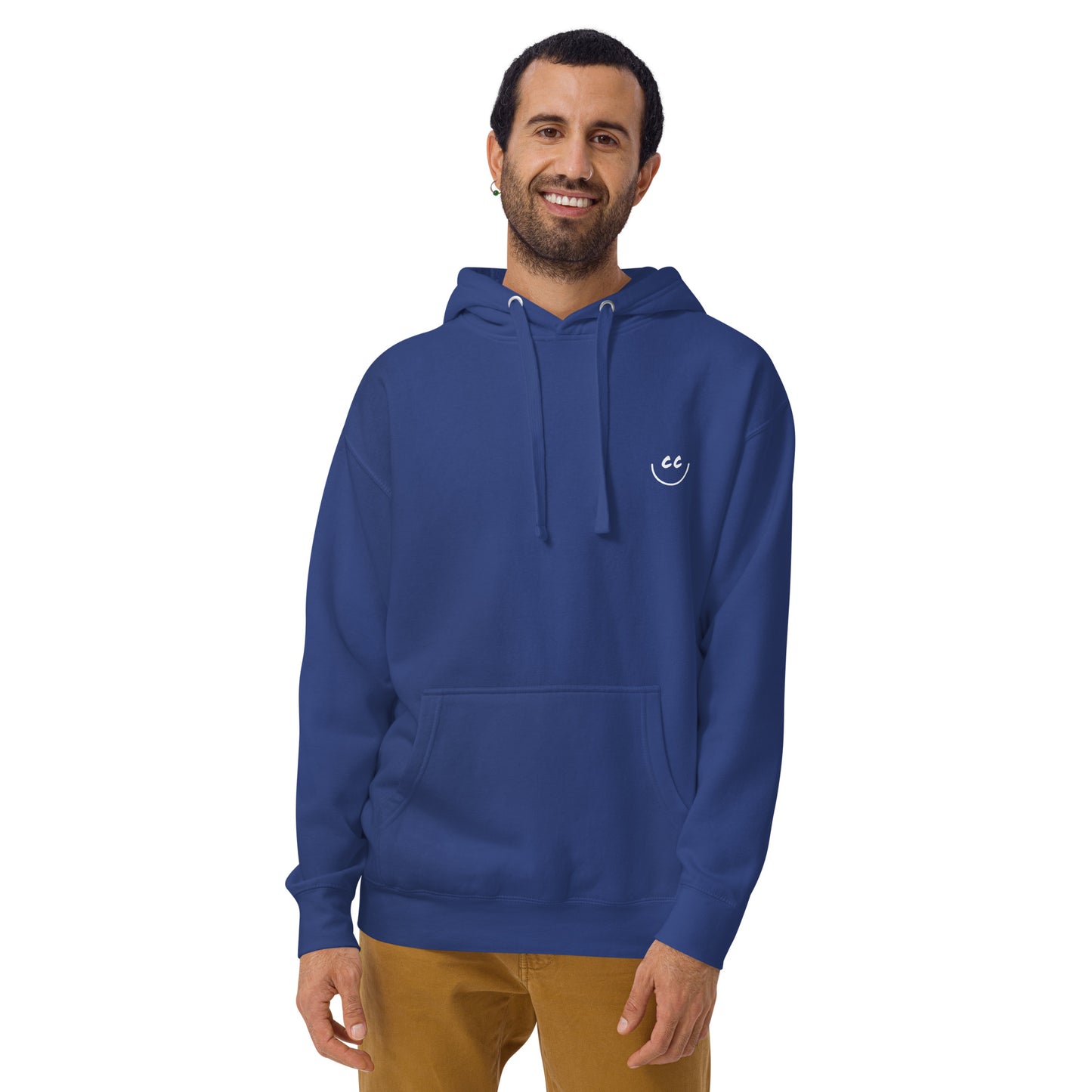 Heart Smile Fleece in Royal - Hoodie