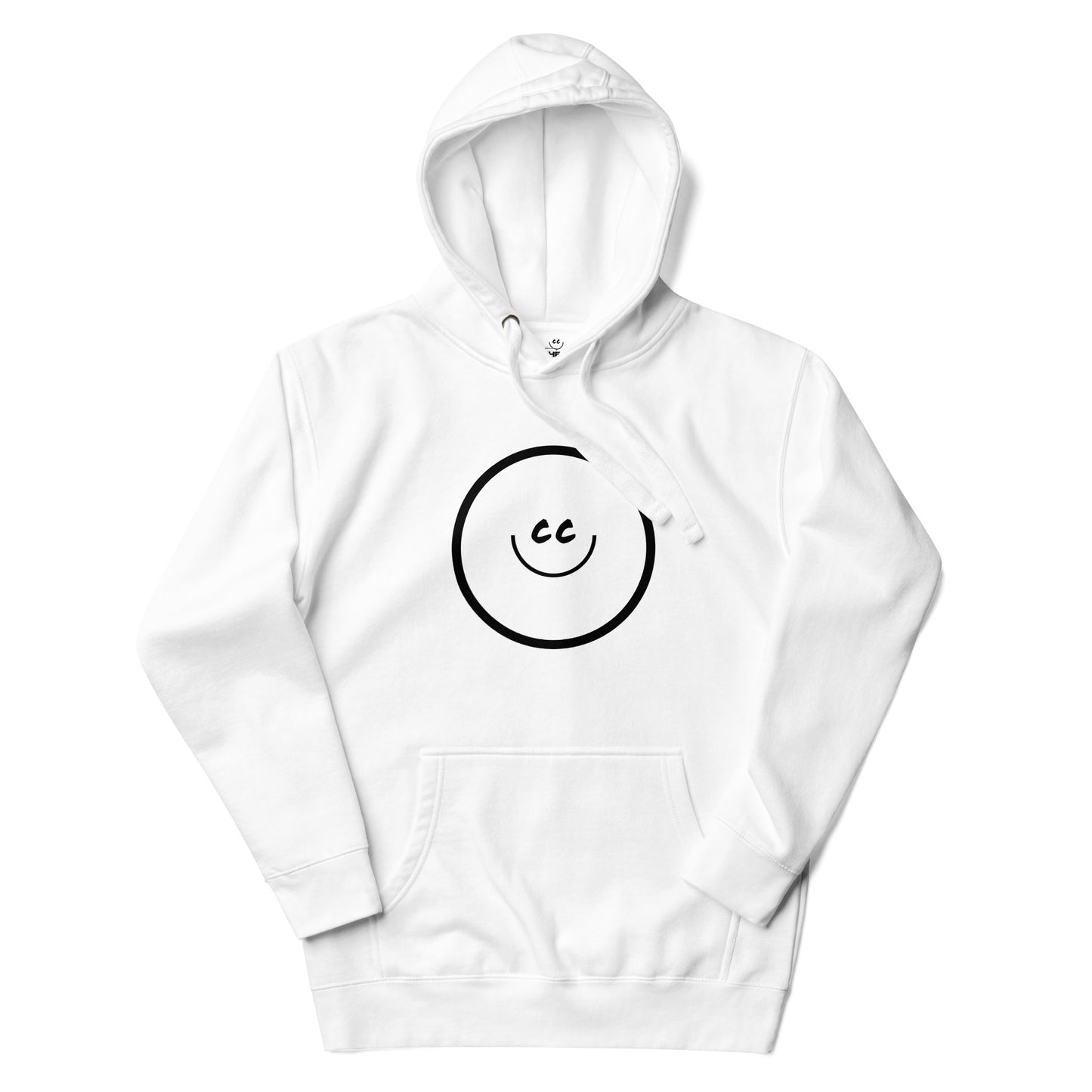 Big Smile Fleece in White - Hoodie