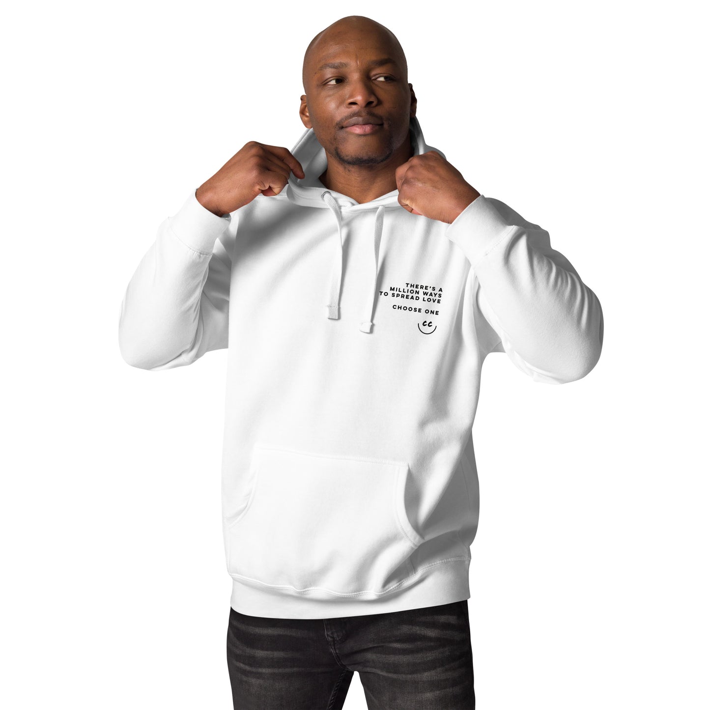 Million Smiles Fleece in White - Hoodie