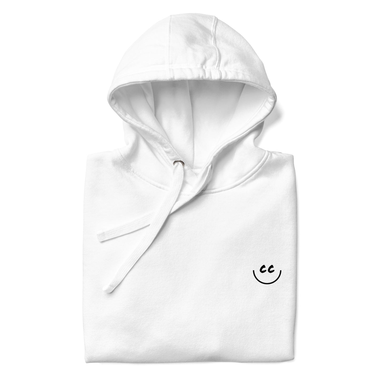 Heart Smile Fleece in White - Hoodie