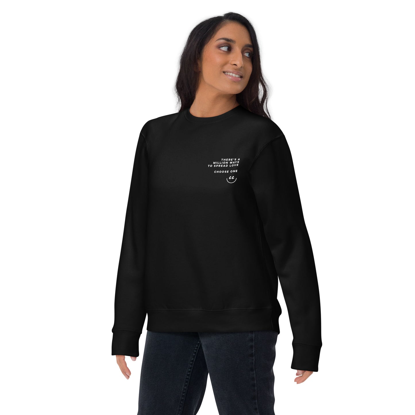 Million Smiles Fleece in Black - Sweatshirt