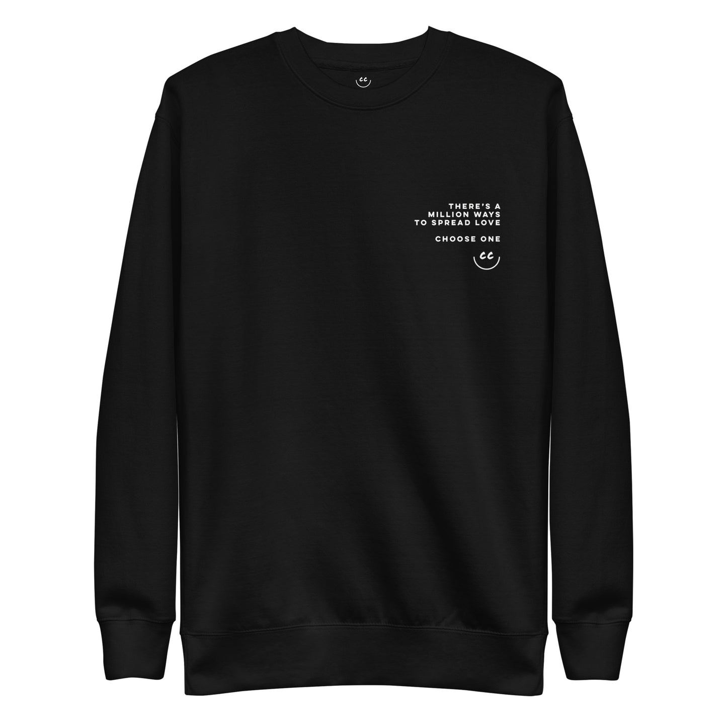 Million Smiles Fleece in Black - Sweatshirt