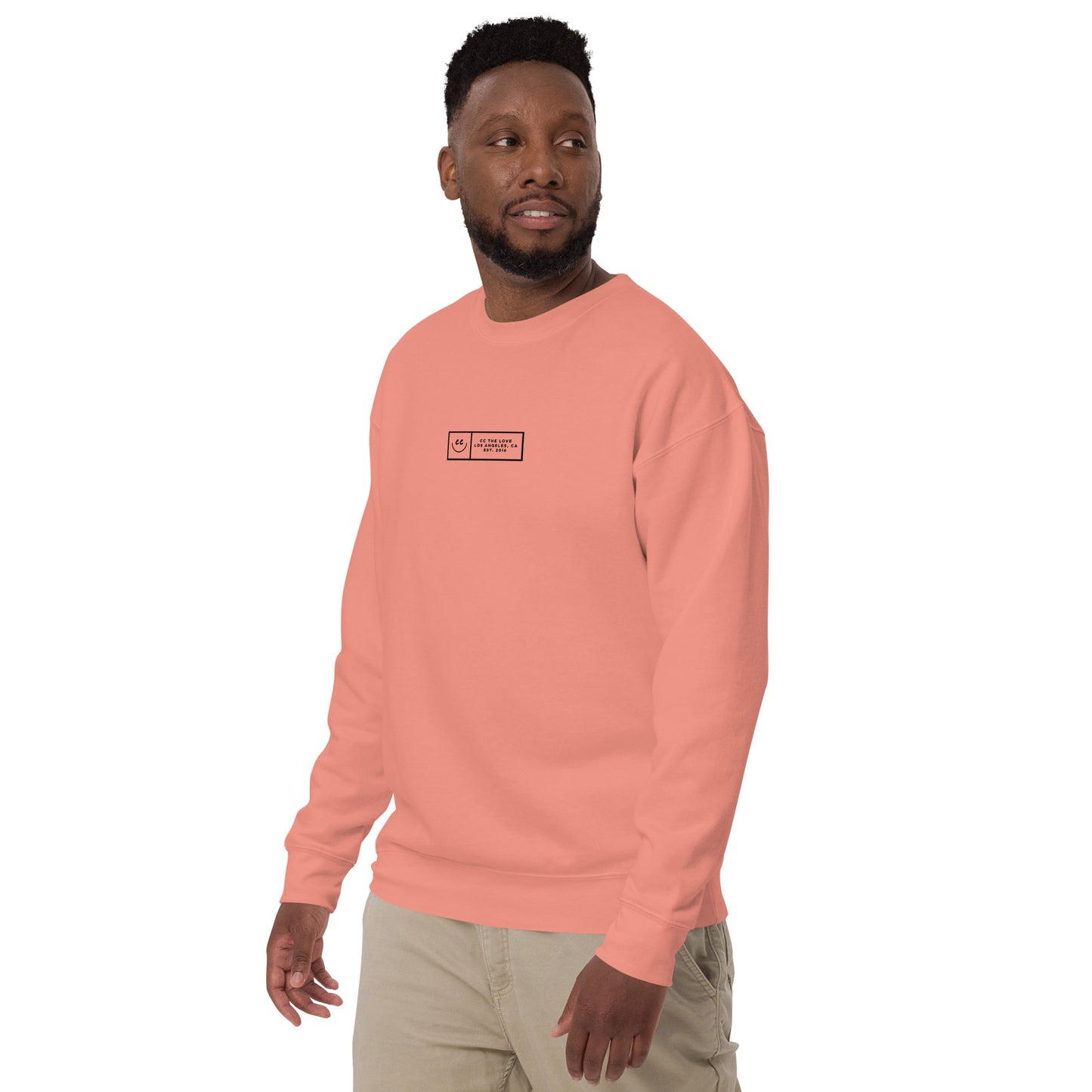 Boxed Smile Fleece in Dusty Rose - Sweatshirt